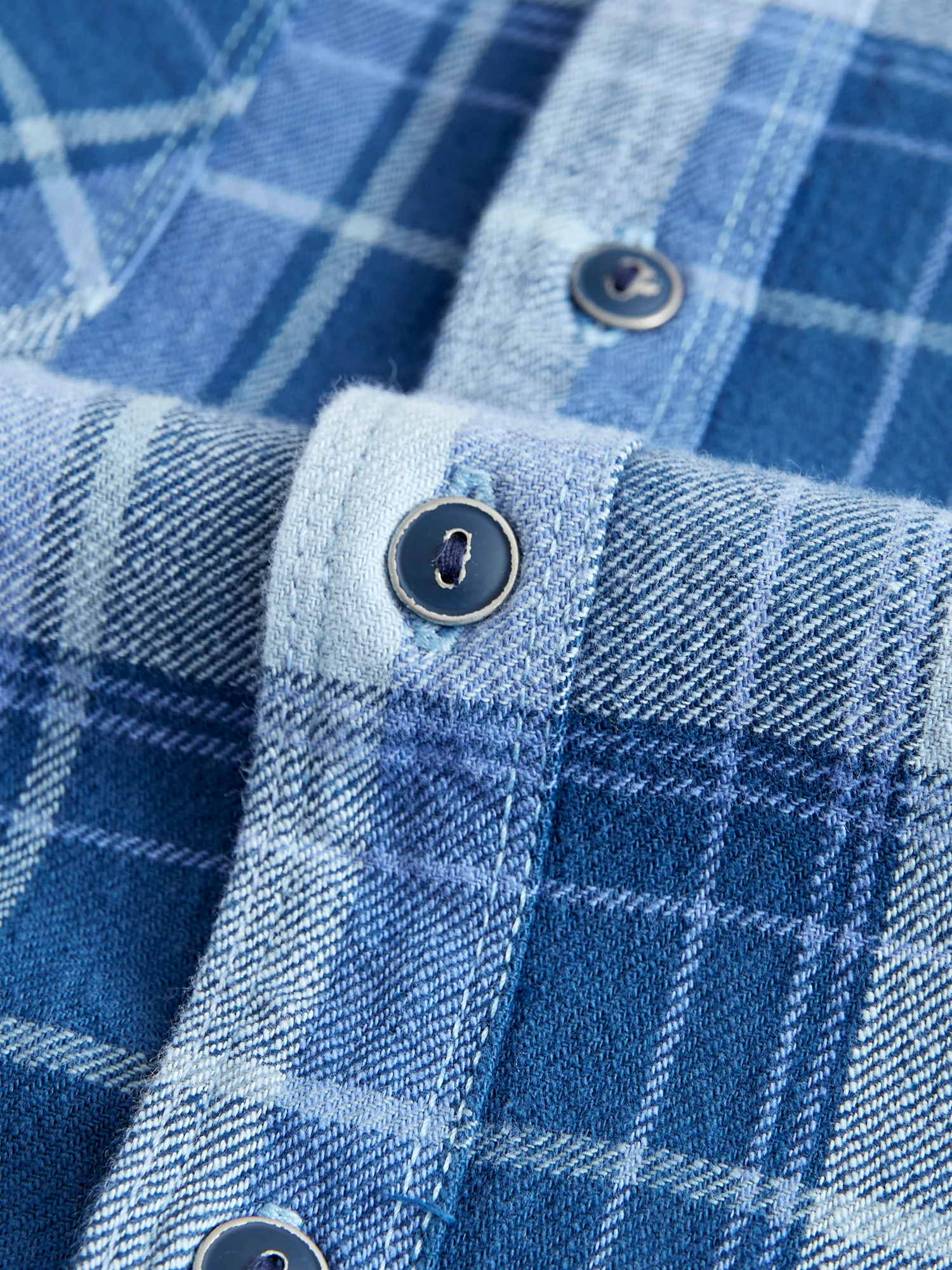 Jepson Work Shirt in Minaret Blue Plaid - Image 5