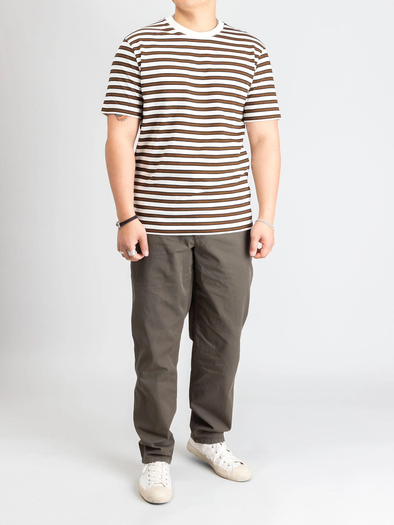 Johannes Nautical Stripe T-Shirt in Ecru - Image 6