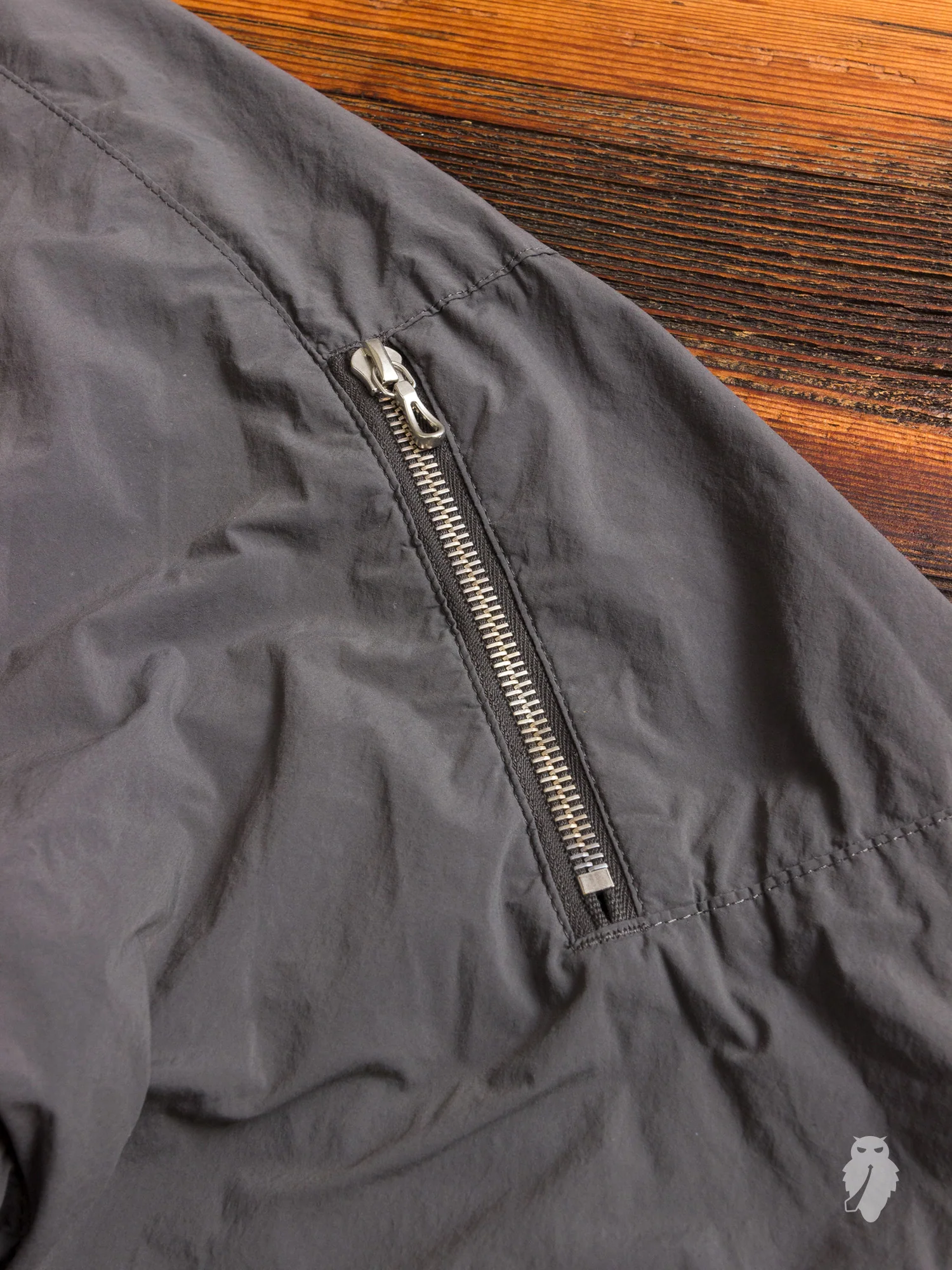 Taslan Nylon M-65 Mods Coat in Khaki Grey - Image 4