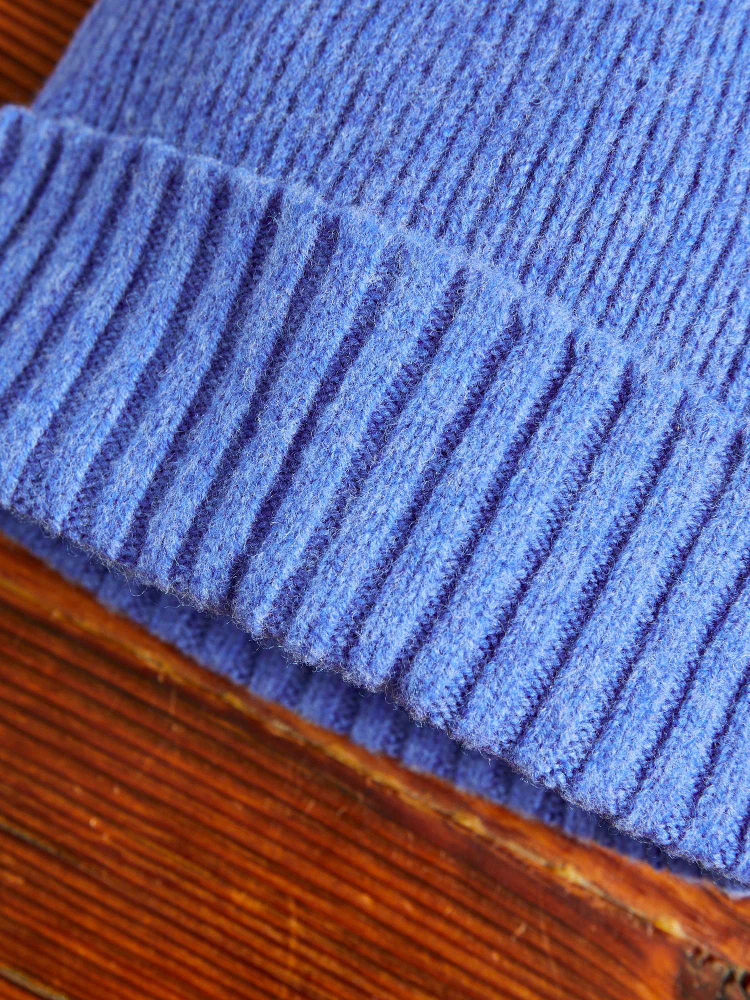 "King Jammy" Wool Beanie in Surf - Image 2