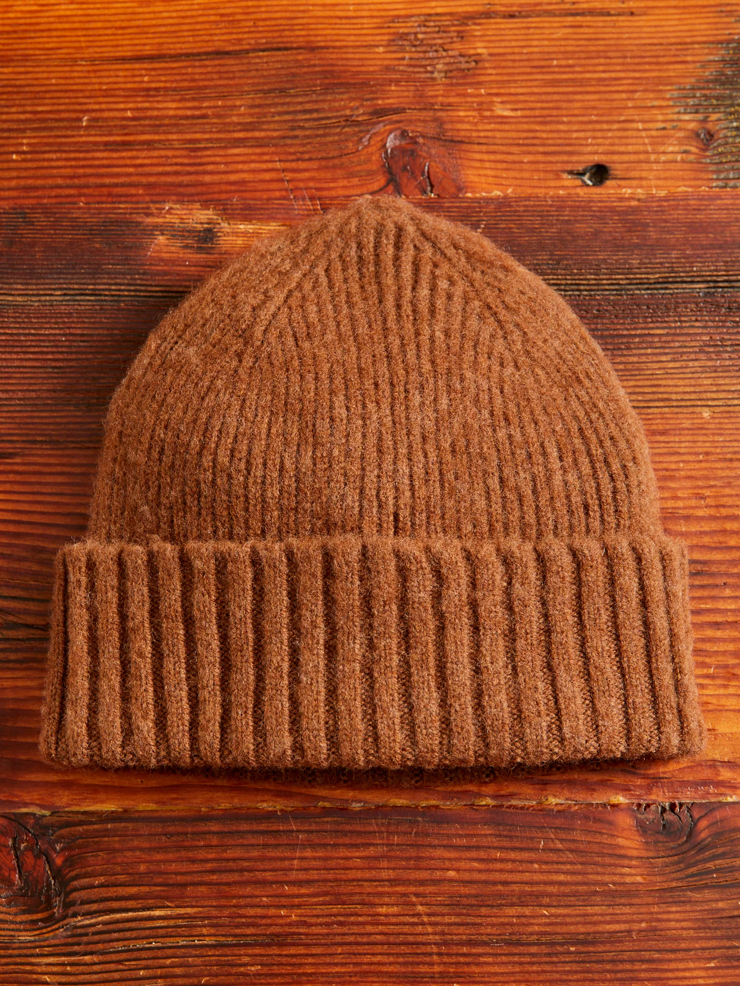 "King Jammy" Wool Beanie in Wood - Image 3