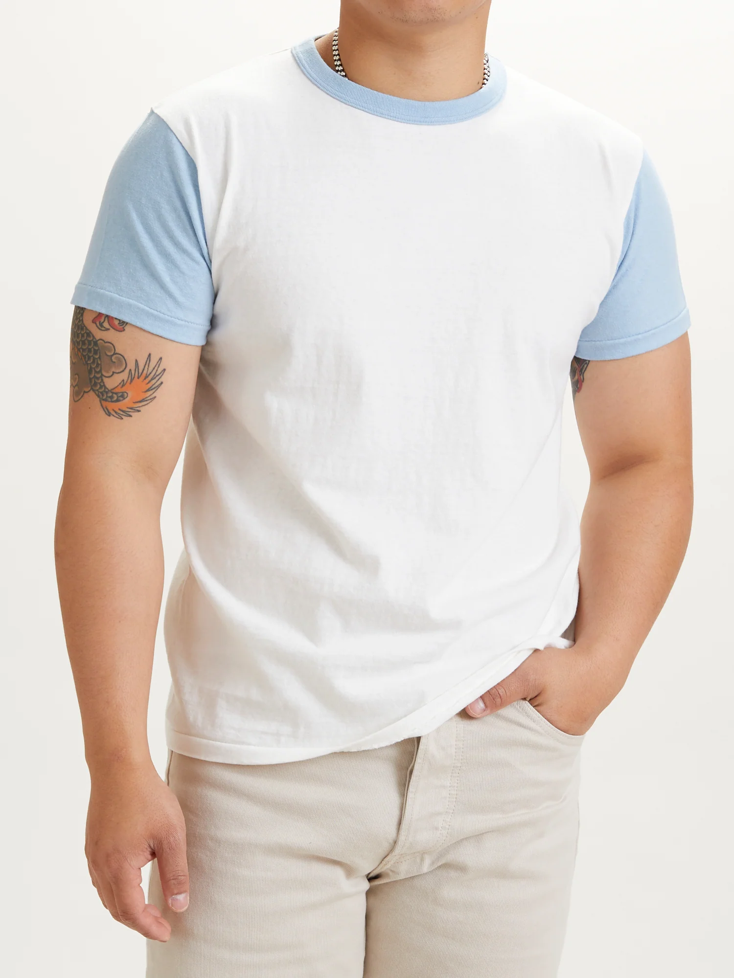 La'ie Short Sleeve T-Shirt in Duck Egg - Image 2