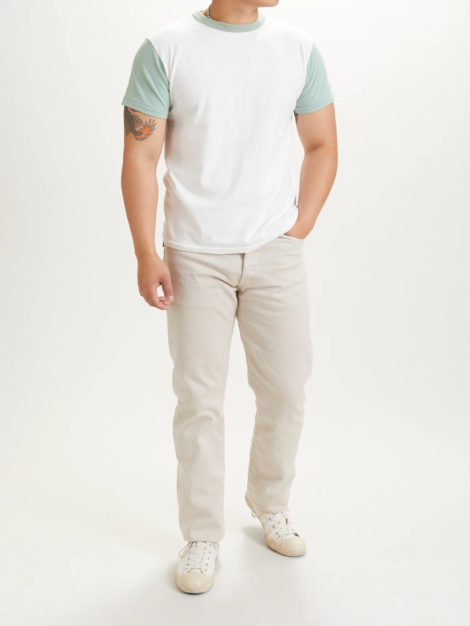 La'ie Short Sleeve T-Shirt in Sage - Image 7