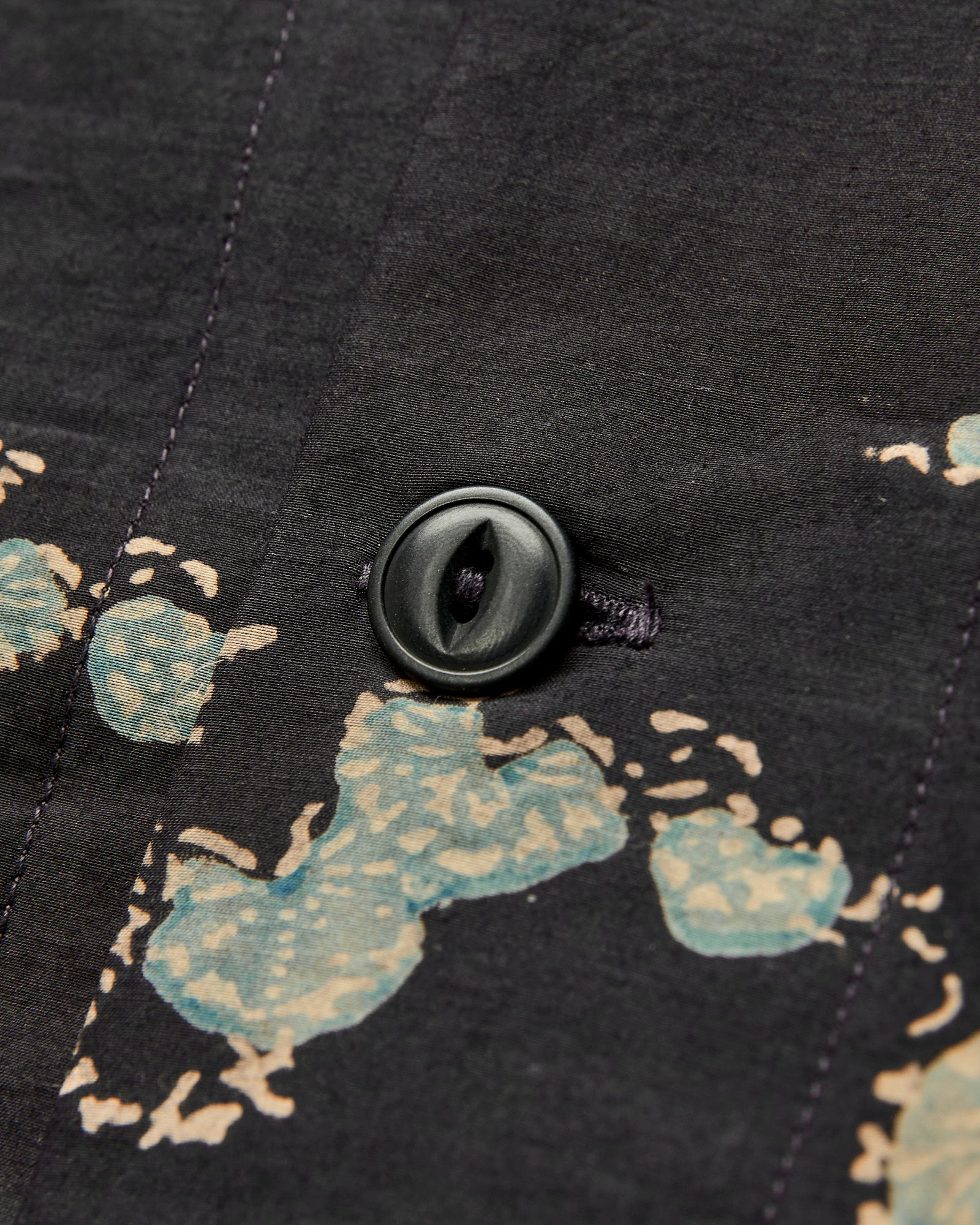 Koi Lake Camp Shirt in Iron Black Silk - Image 5