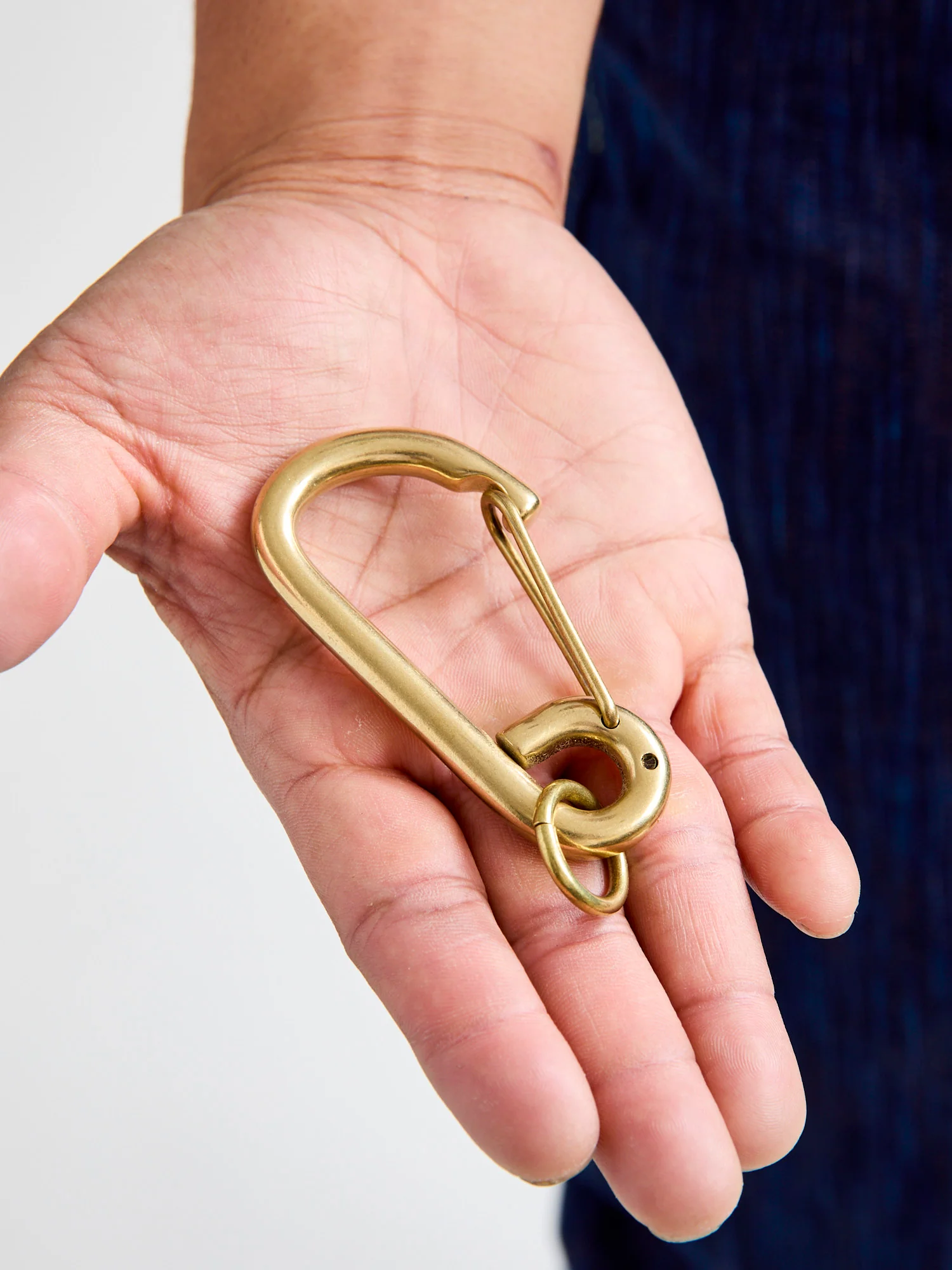 Large Carabiner in Brass - Image 5