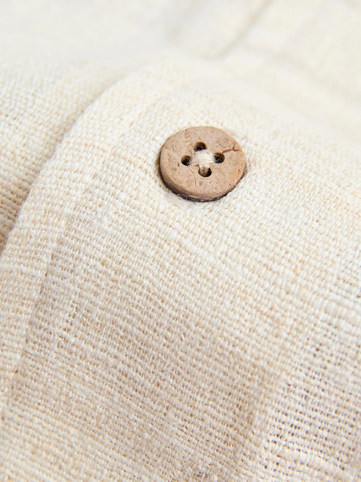 Leisure Shirt in Ivory Handloom Silk - Image 6