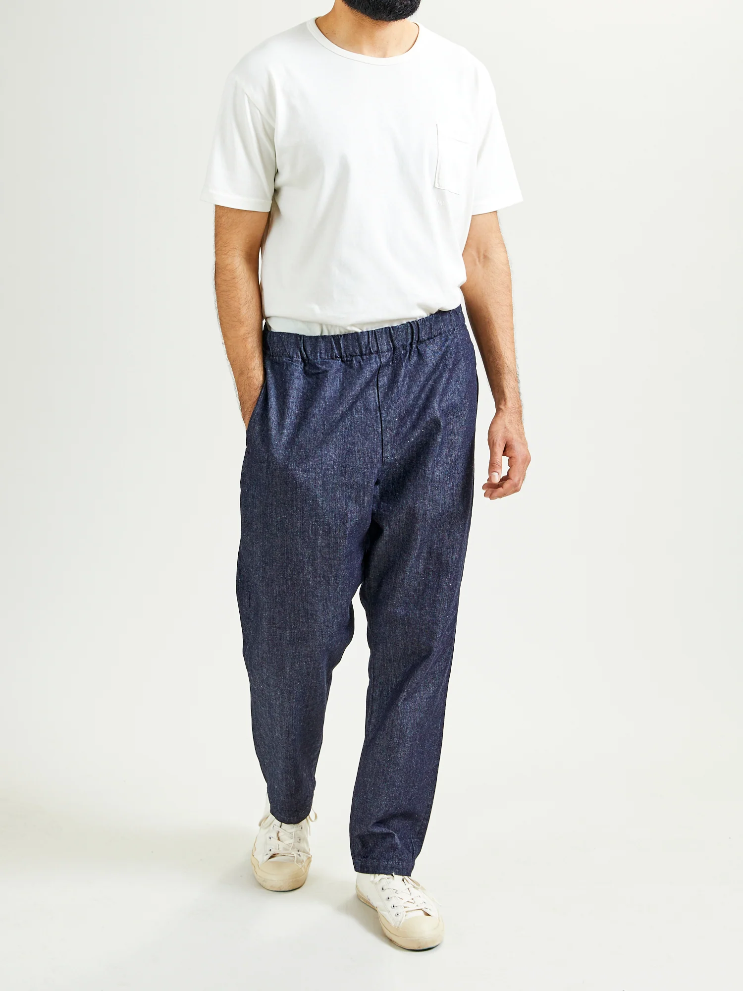 Lightweight Denim Easy Pants in Indigo - Image 10