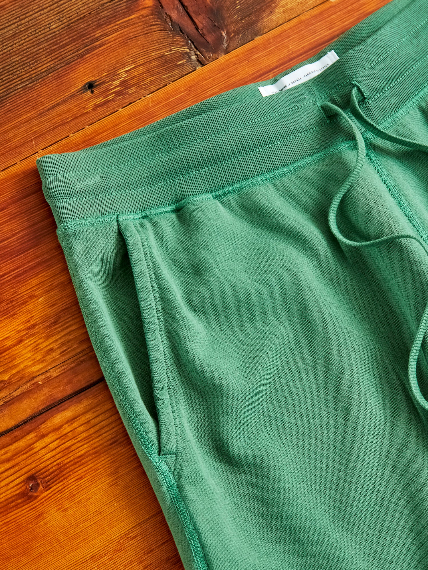 Lightweight Terry Sweatshort in Lawn Green - Image 2