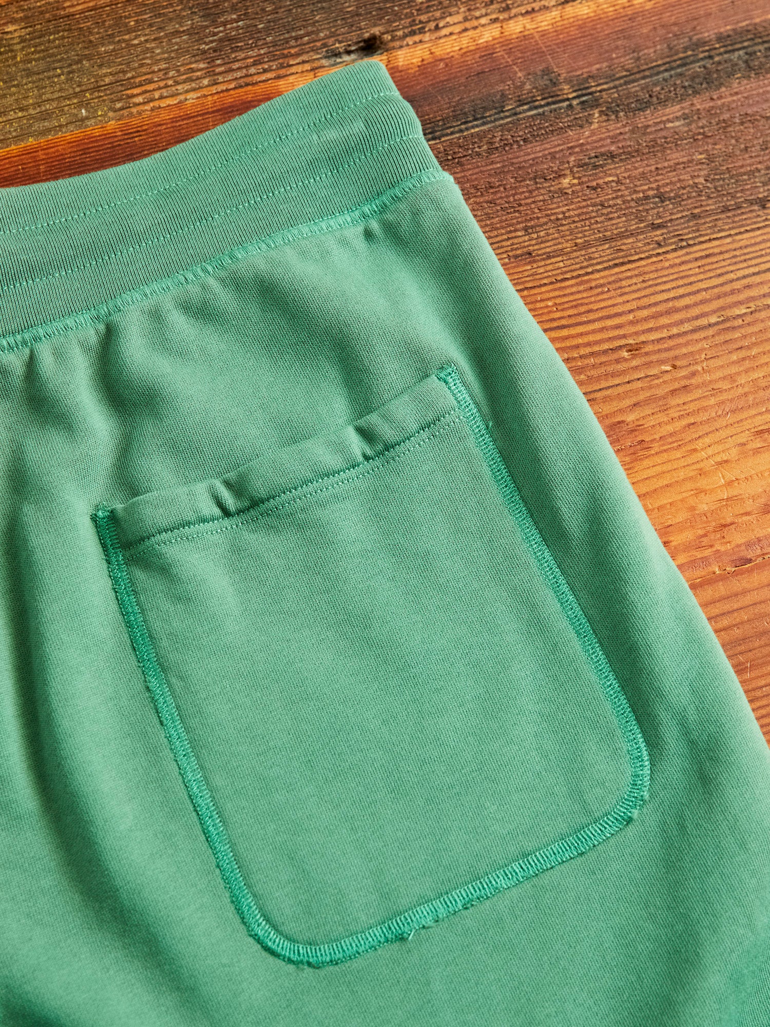 Lightweight Terry Sweatshort in Lawn Green - Image 6