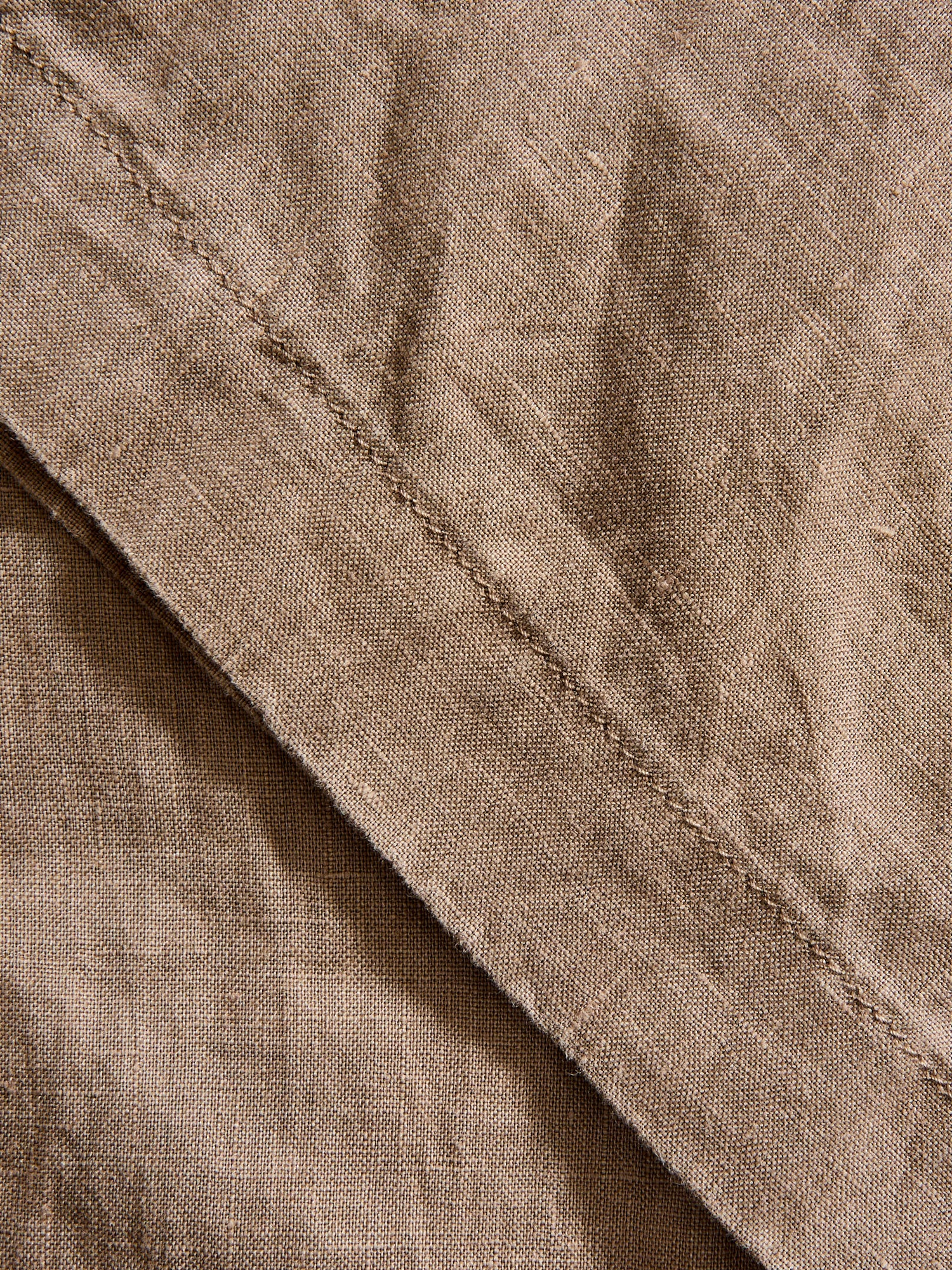 Linen Easy Pants in Chocolate - Image 8