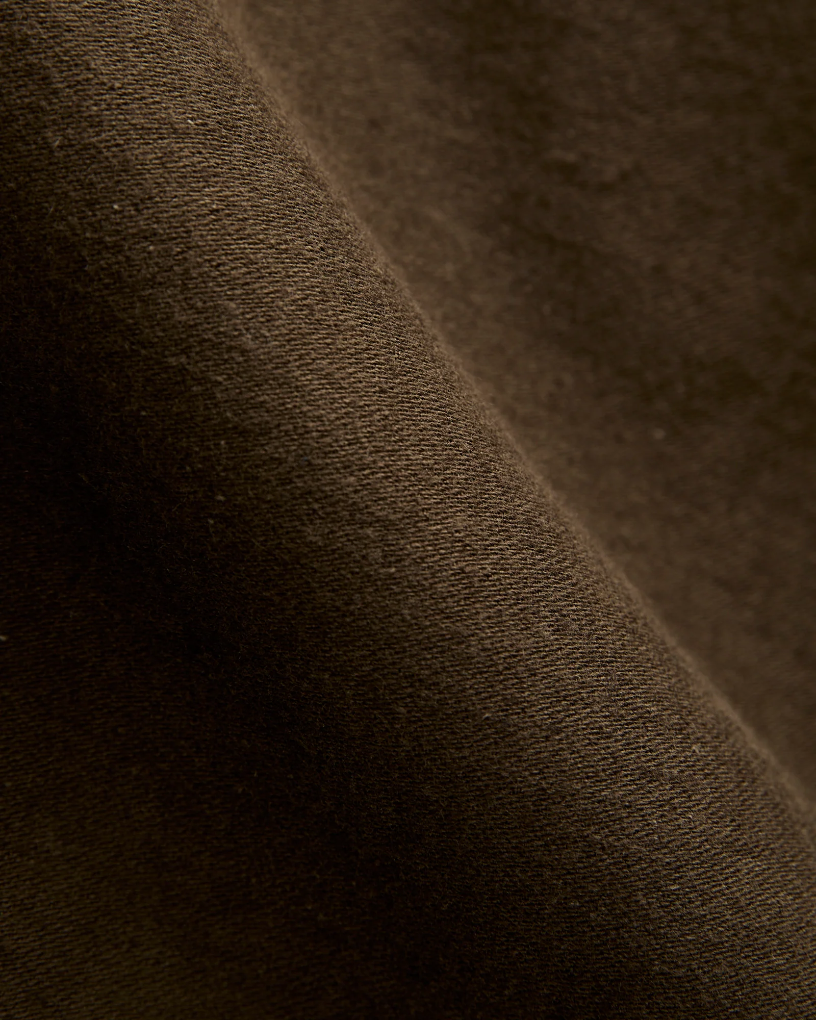 Linen Moleskin Straight Fatigue Pants in Coffee Brown - Image 9
