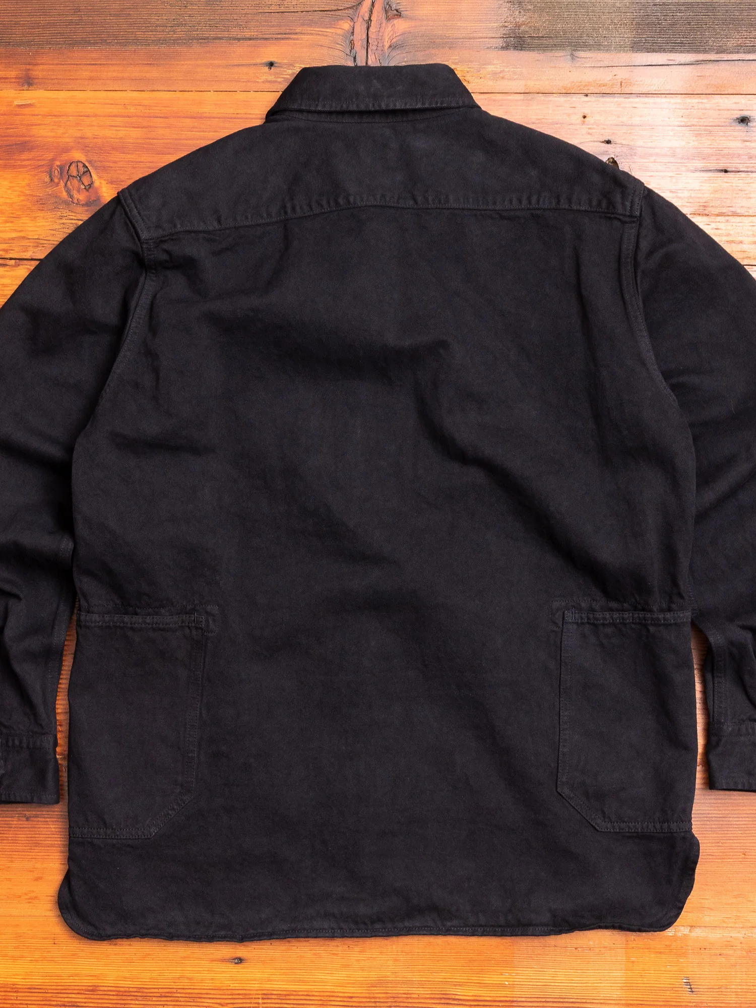 Linen Shirt Jacket in Black - Image 8