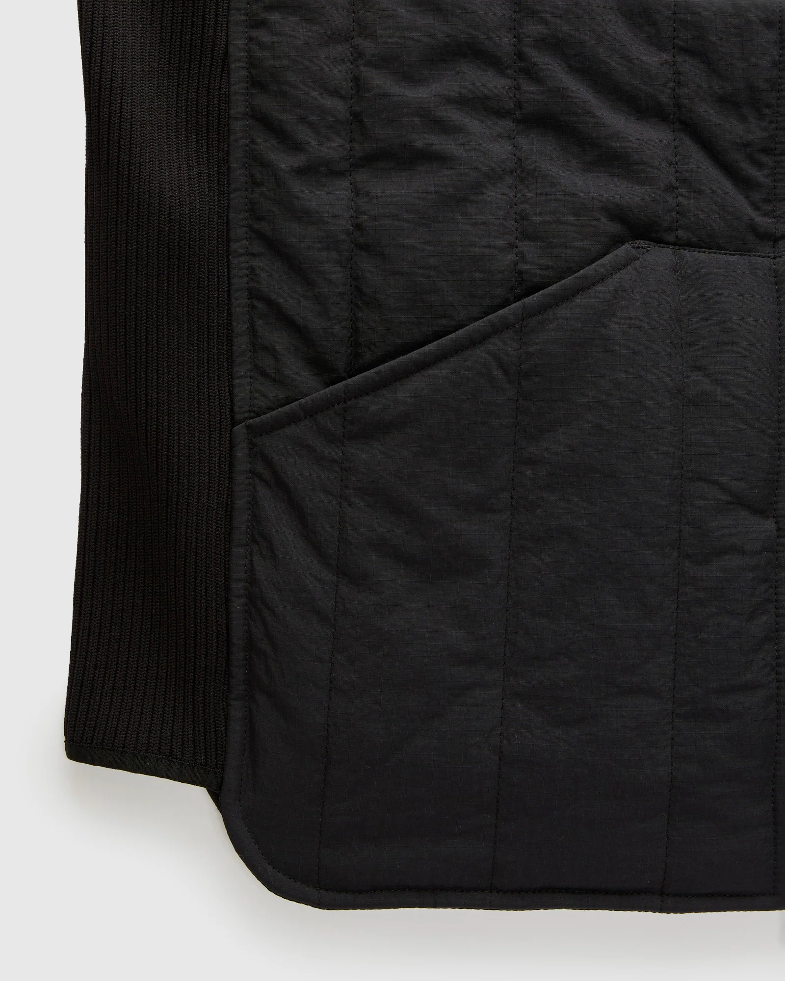 Liner Vest in Black Ripstop - Image 6