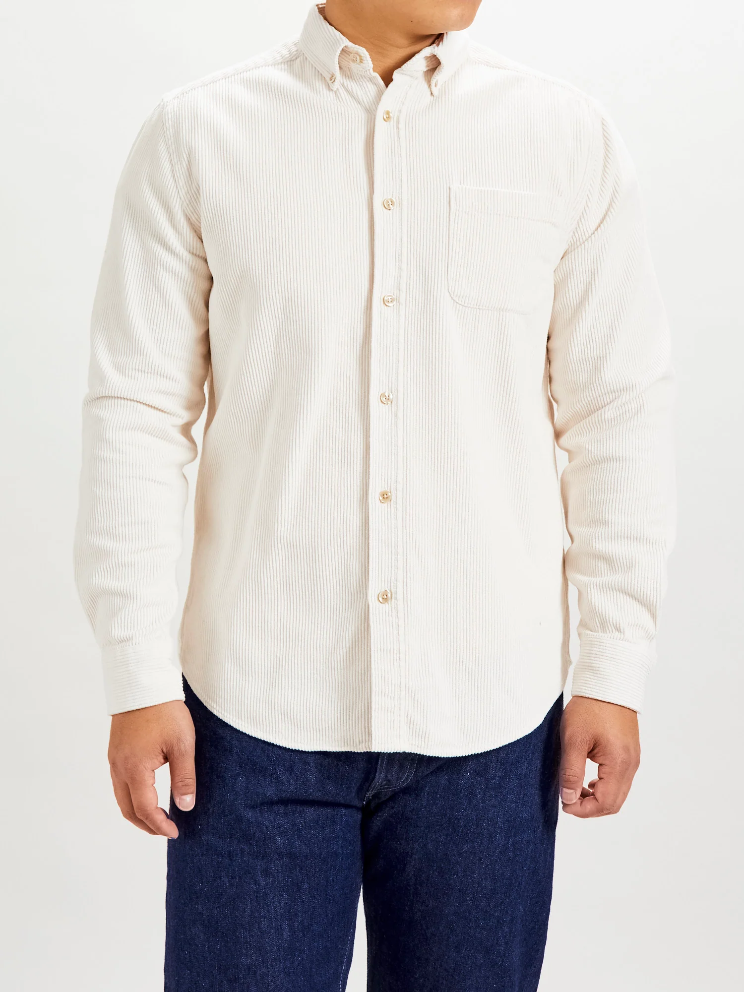Lobo Button-Up Shirt in Ecru - Image 2