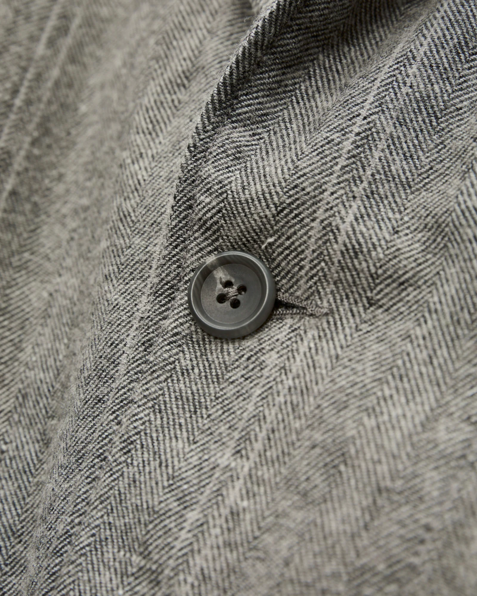 Loiter Jacket in Light Grey Wool Striped HB - Image 6