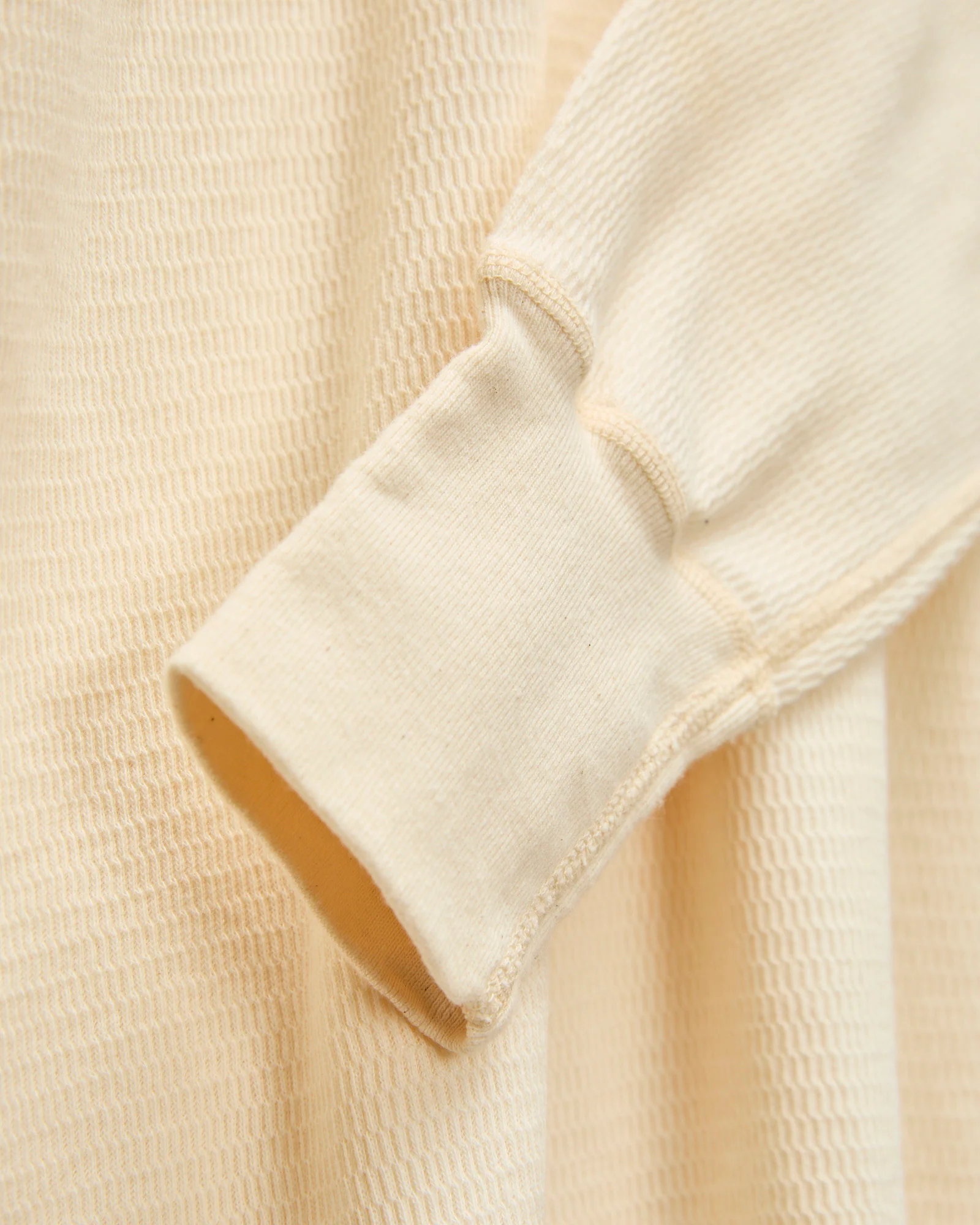 Long Sleeve Thermal Tee in Natural Kinari - Image 5