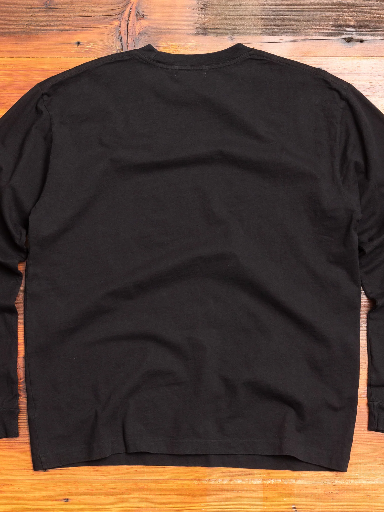 Long Sleeve University T-Shirt in Black - Image 5