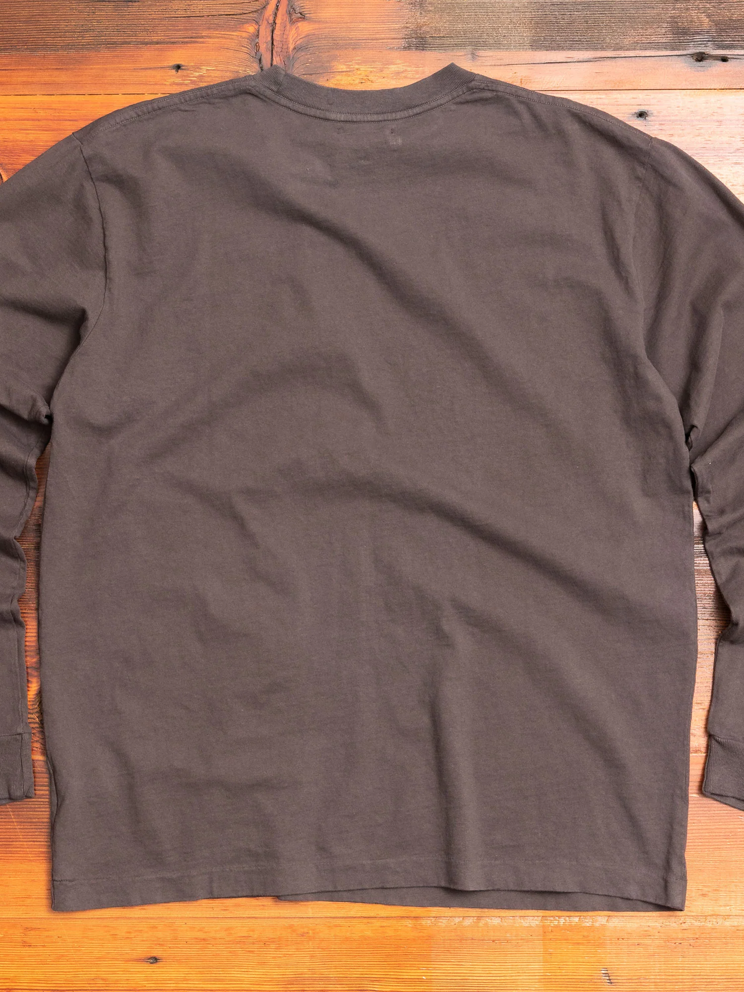 Long Sleeve University T-Shirt in Charcoal - Image 5