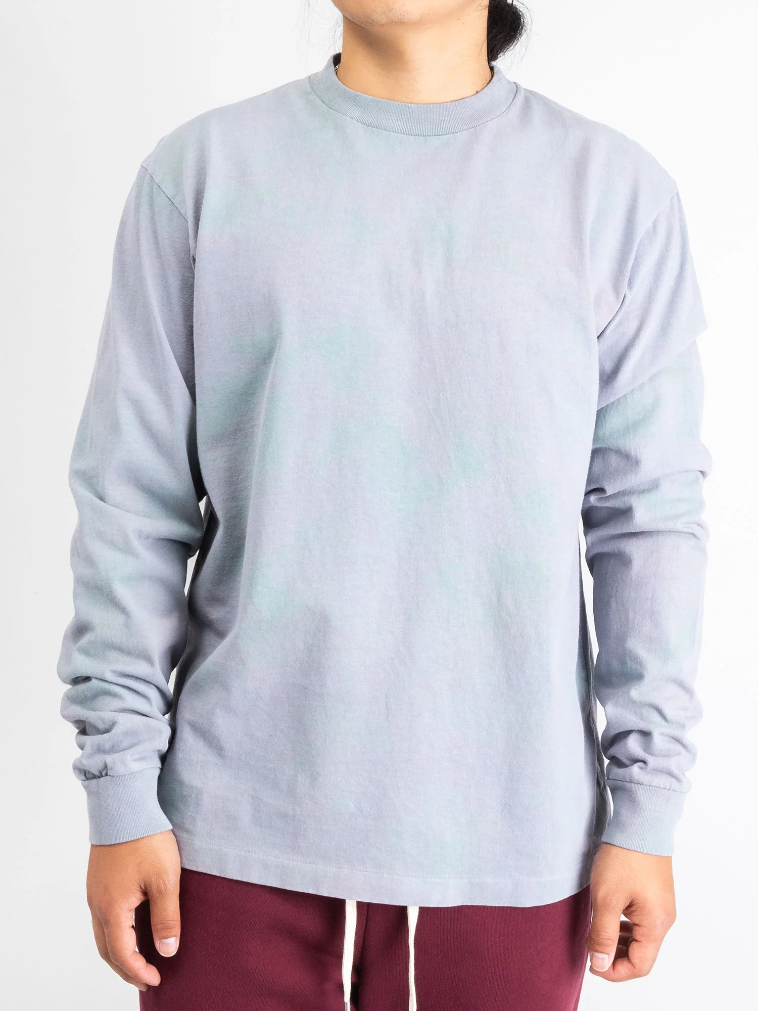 Long Sleeve University T-Shirt in Cloud Dye - Image 2