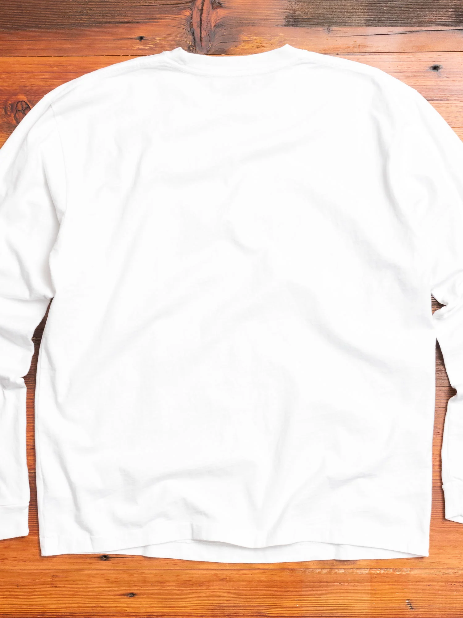 Long Sleeve University T-Shirt in White - Image 5