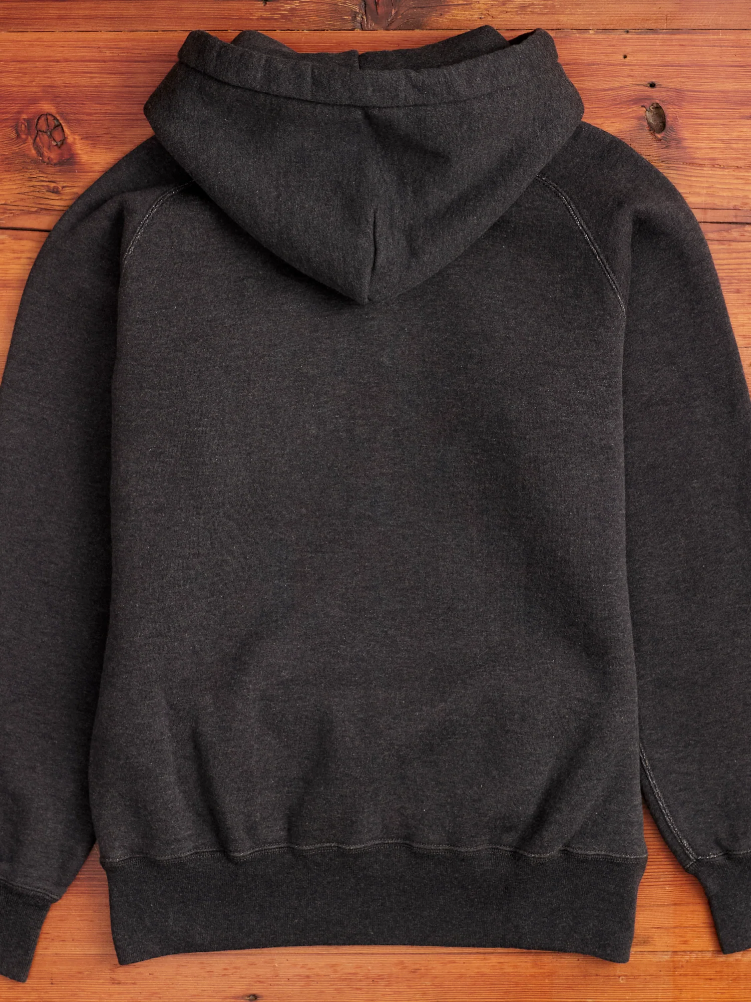 Loopwheel Parka Hoodie in Charcoal - Image 6