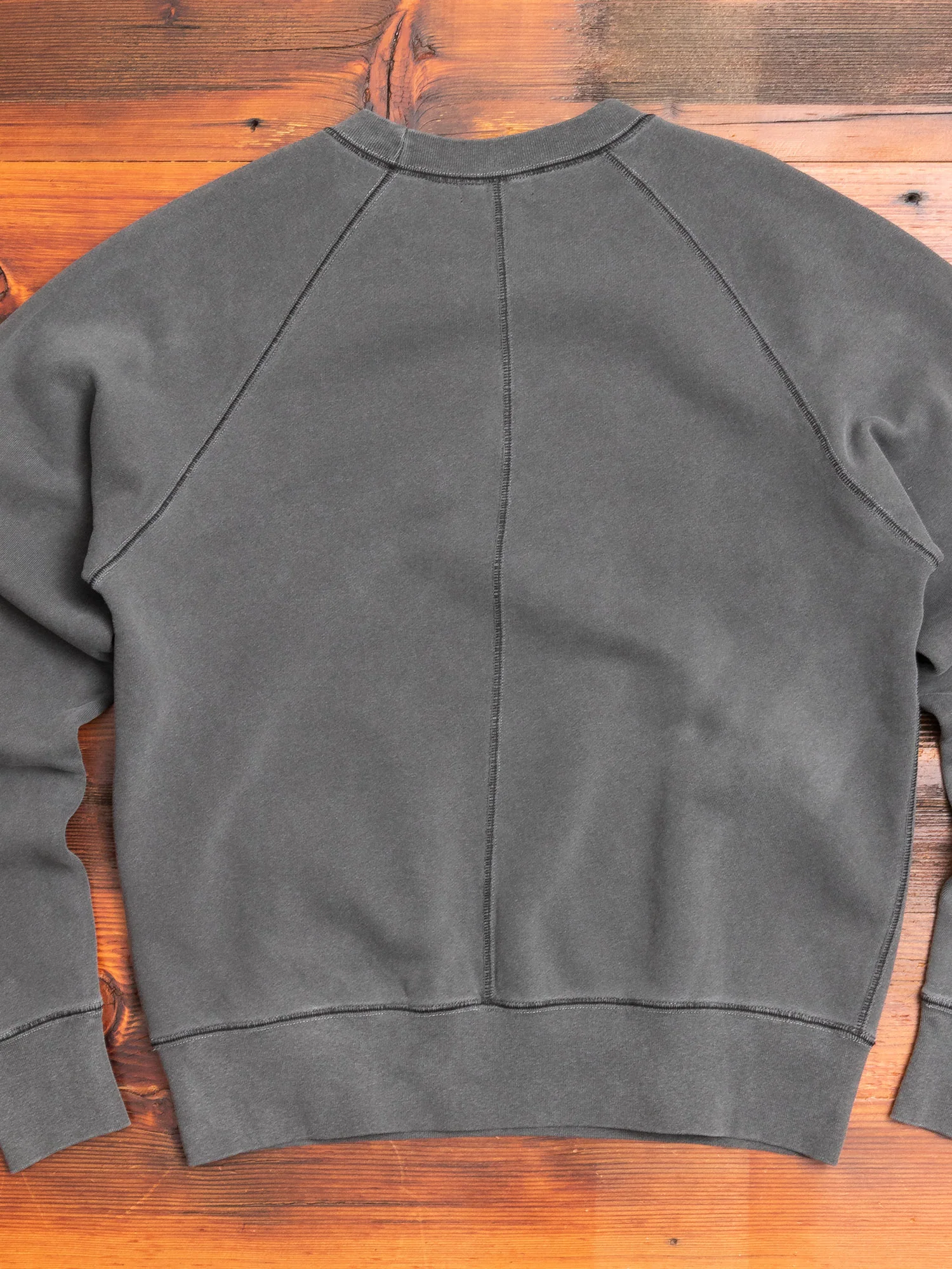 Loose Stitch Crewneck Sweater in Washed Black - Image 6