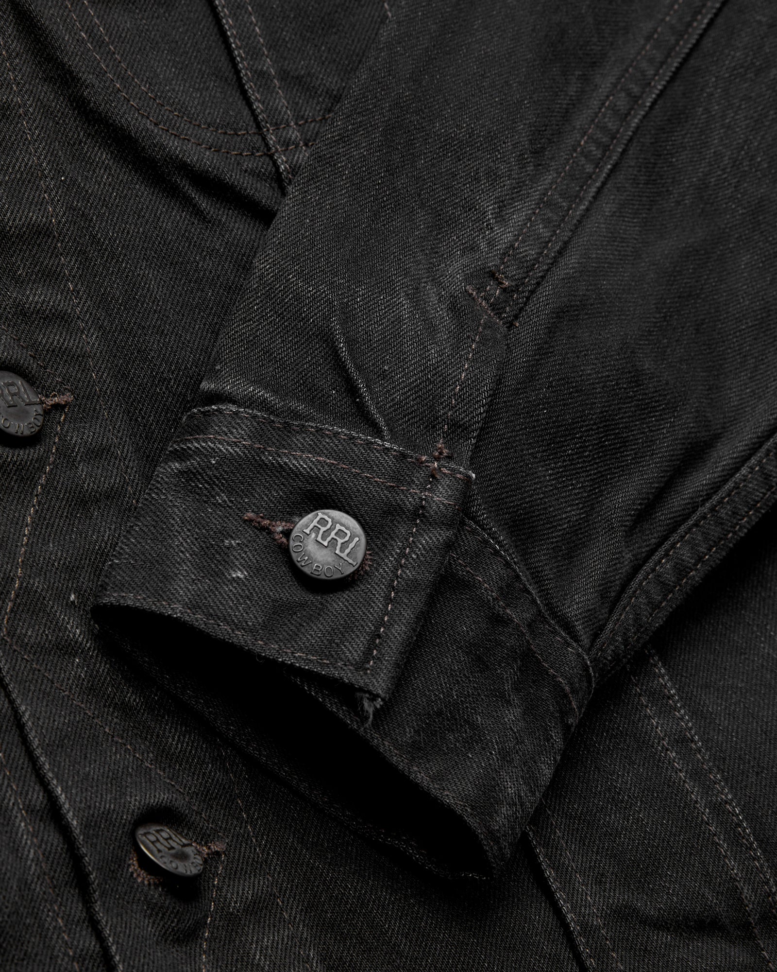Lot 271 Denim Jacket in Washed Black - Image 7