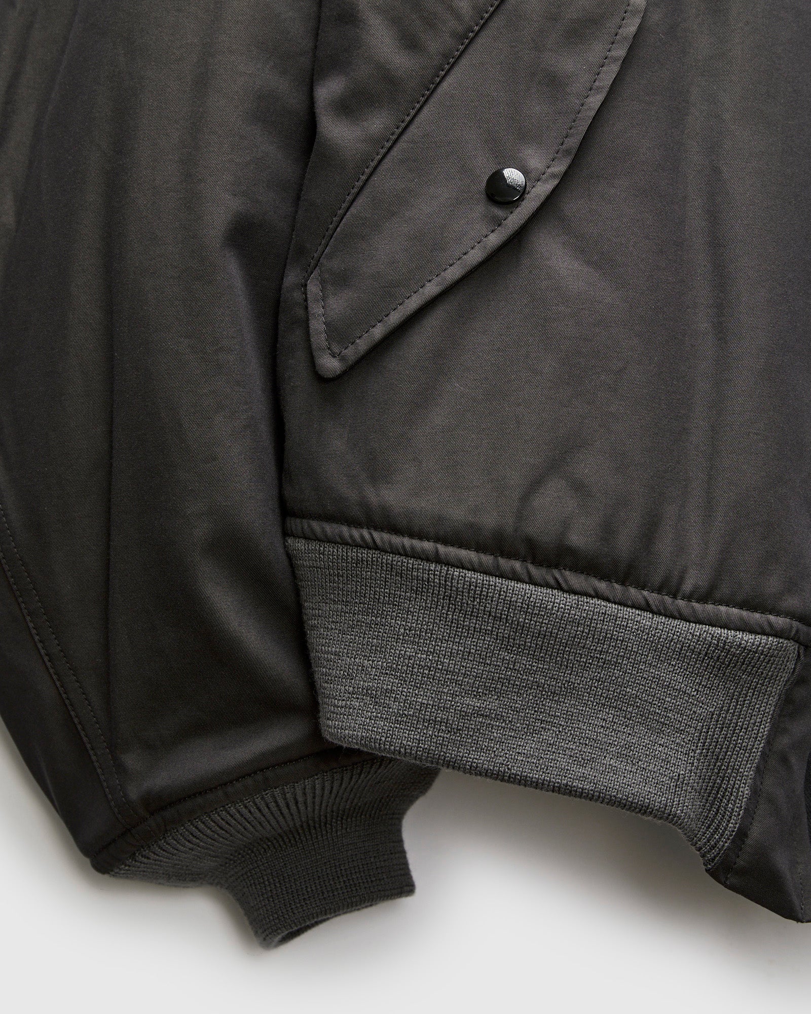 "Jet-Dyed" MA-1 Flight Jacket in Charcoal Grey - Image 8