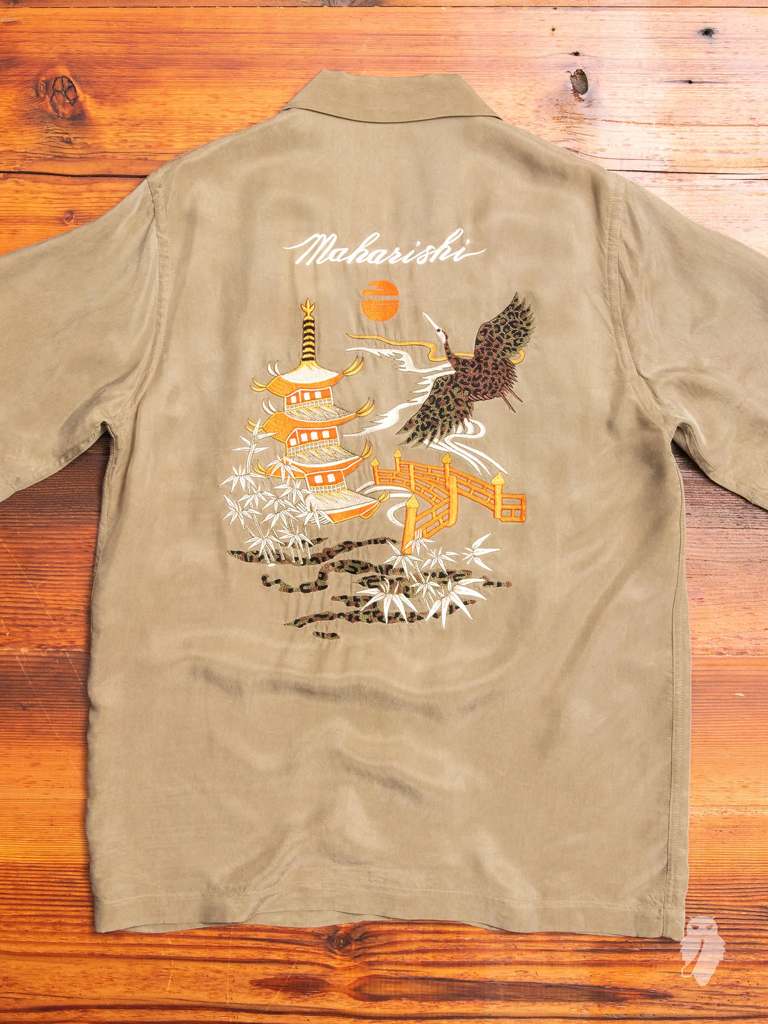 Crane Summer Shirt in Maha Olive - Image 8