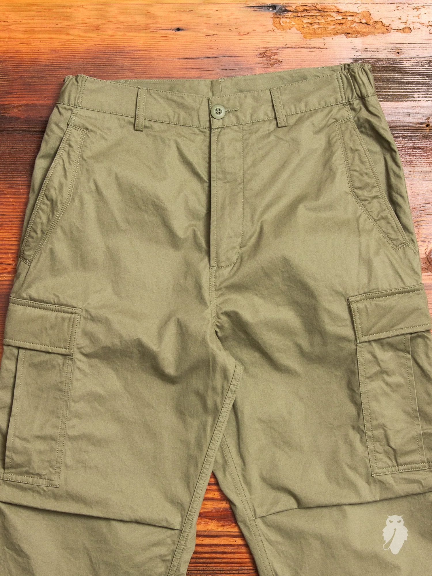 Cropped Cargo Pants in Maha Olive - Image 3