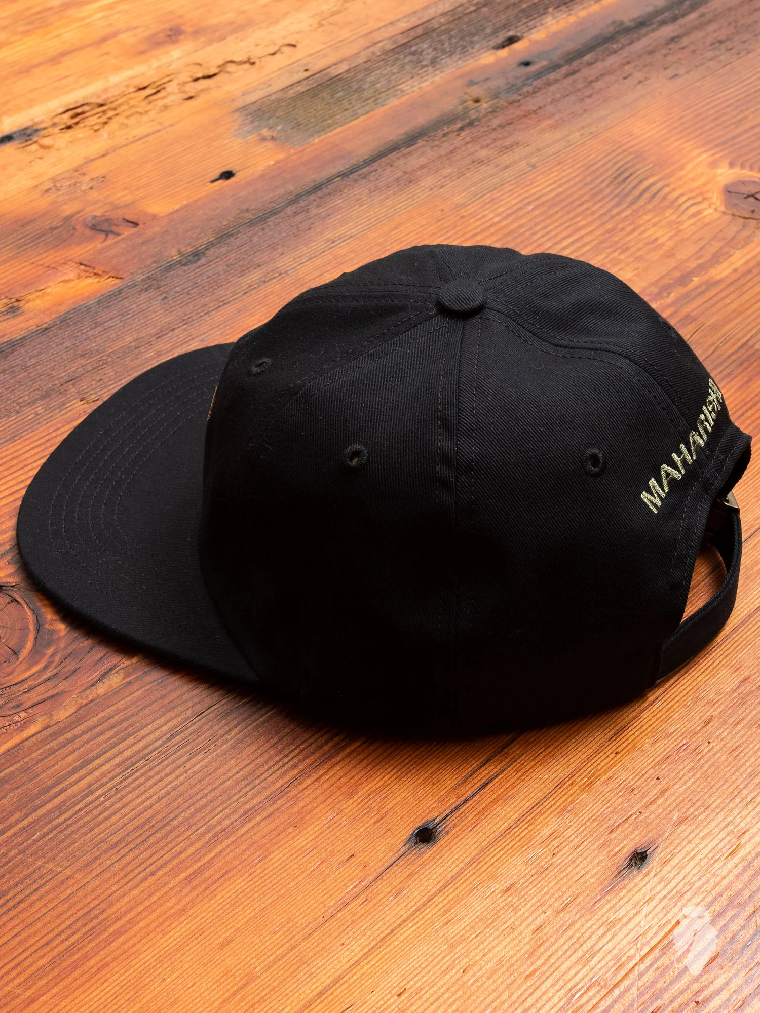 Leopard 6-Panel Hat in Black - Image 2