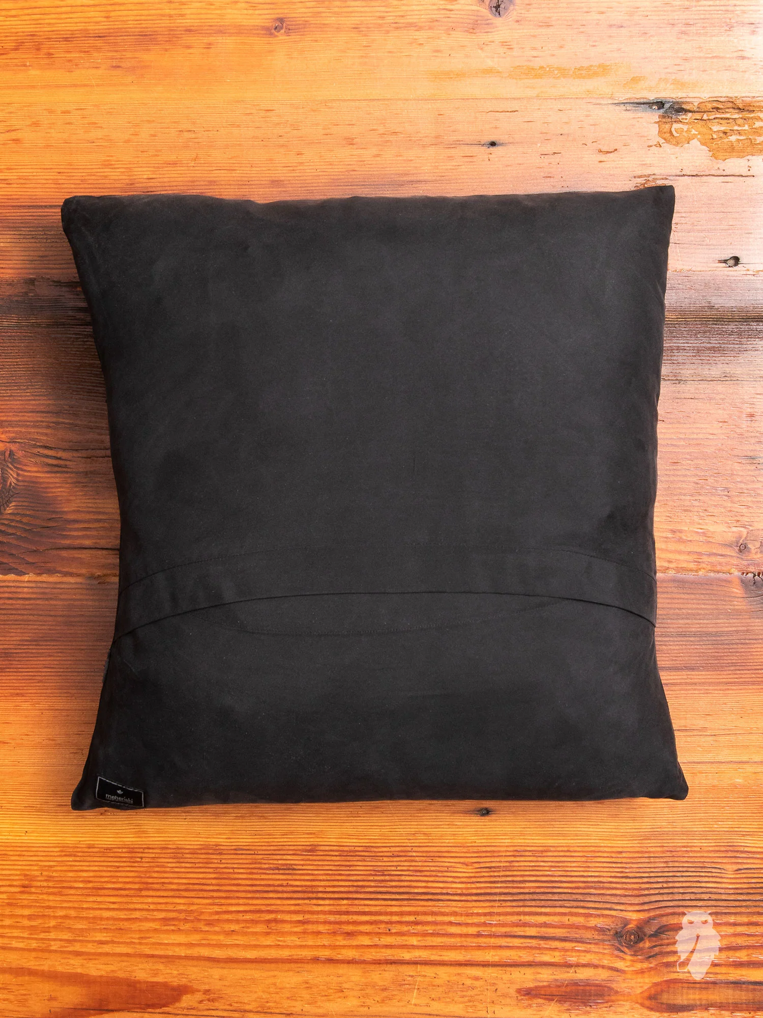 "Tygers of Darkness" Embroidered Pillow in Black - Image 3