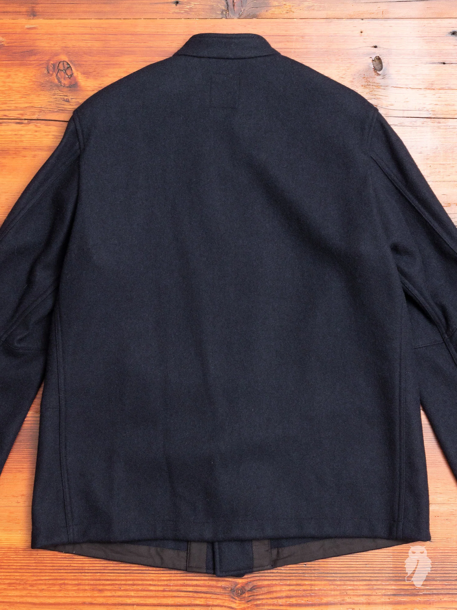 Mandarin Collar Jacket in Navy - Image 10