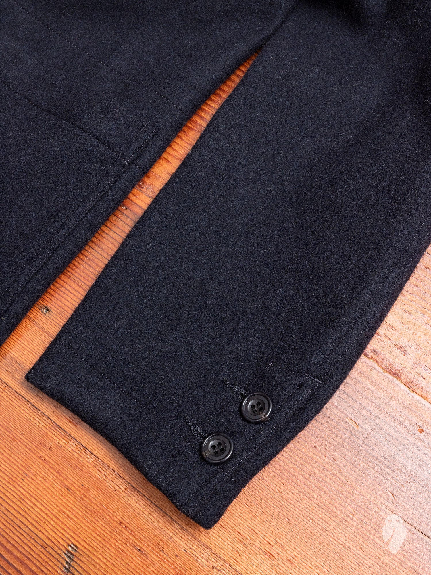 Mandarin Collar Jacket in Navy - Image 6