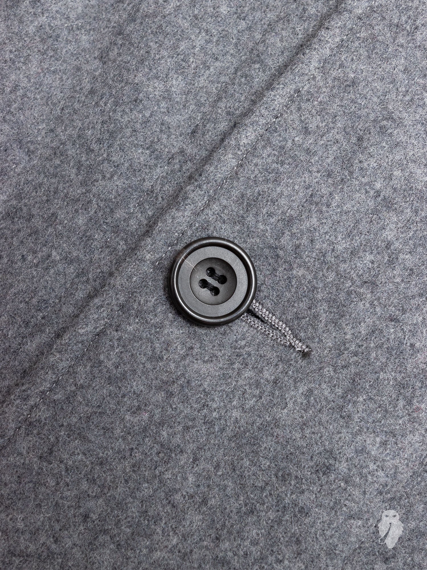 Mandarin Collar Jacket in Melange Grey - Image 4