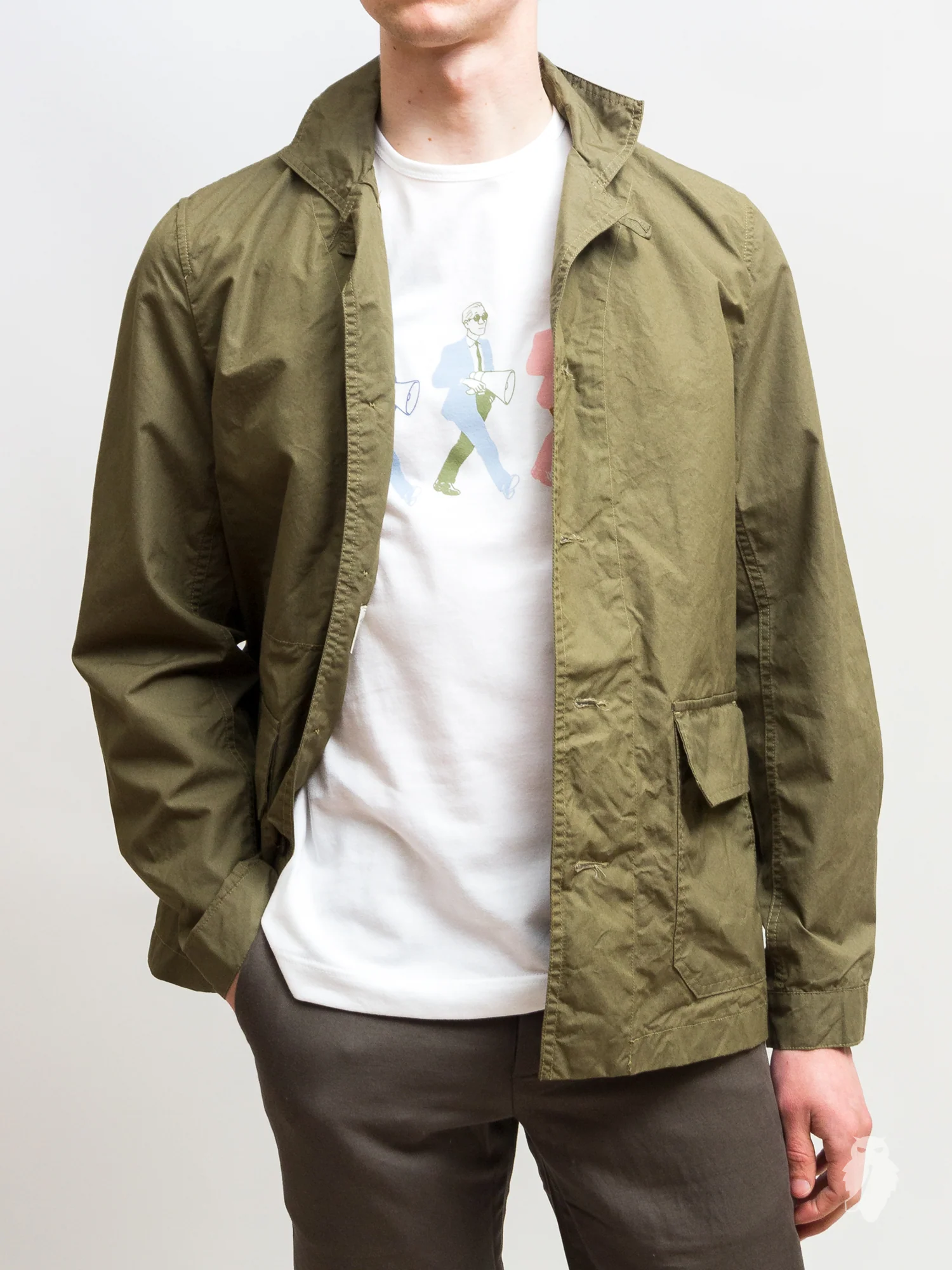"Mayenne" Work Jacket in Olive - Image 3