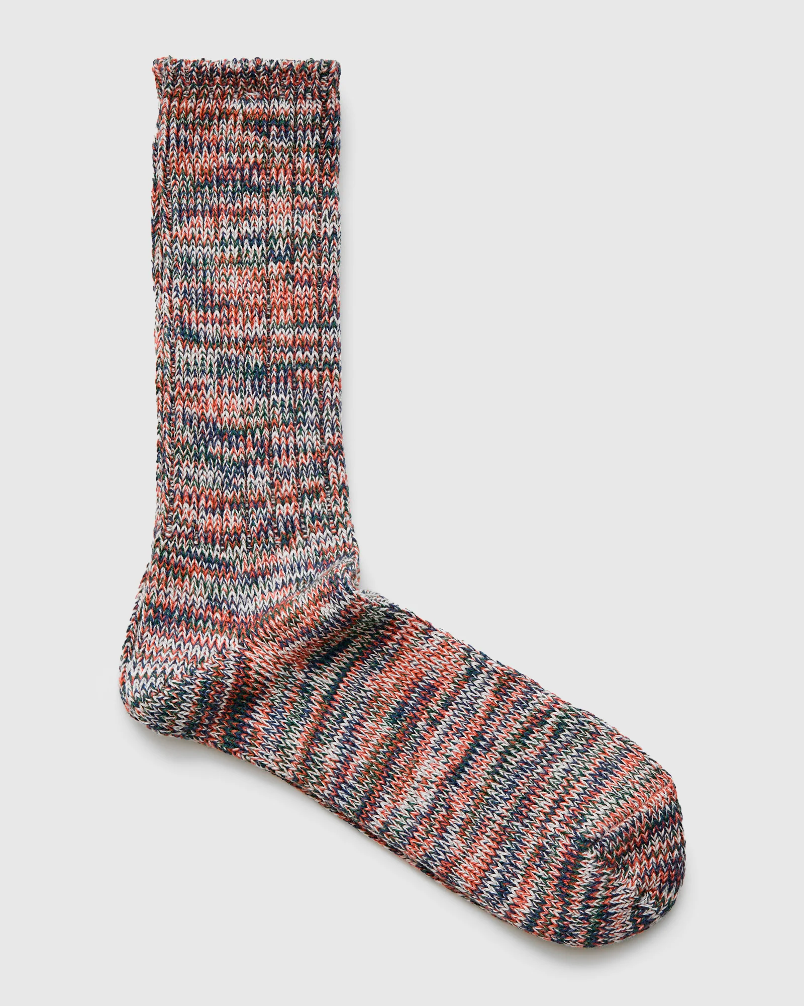 Melange Crew Sock in Anemone - Image 2