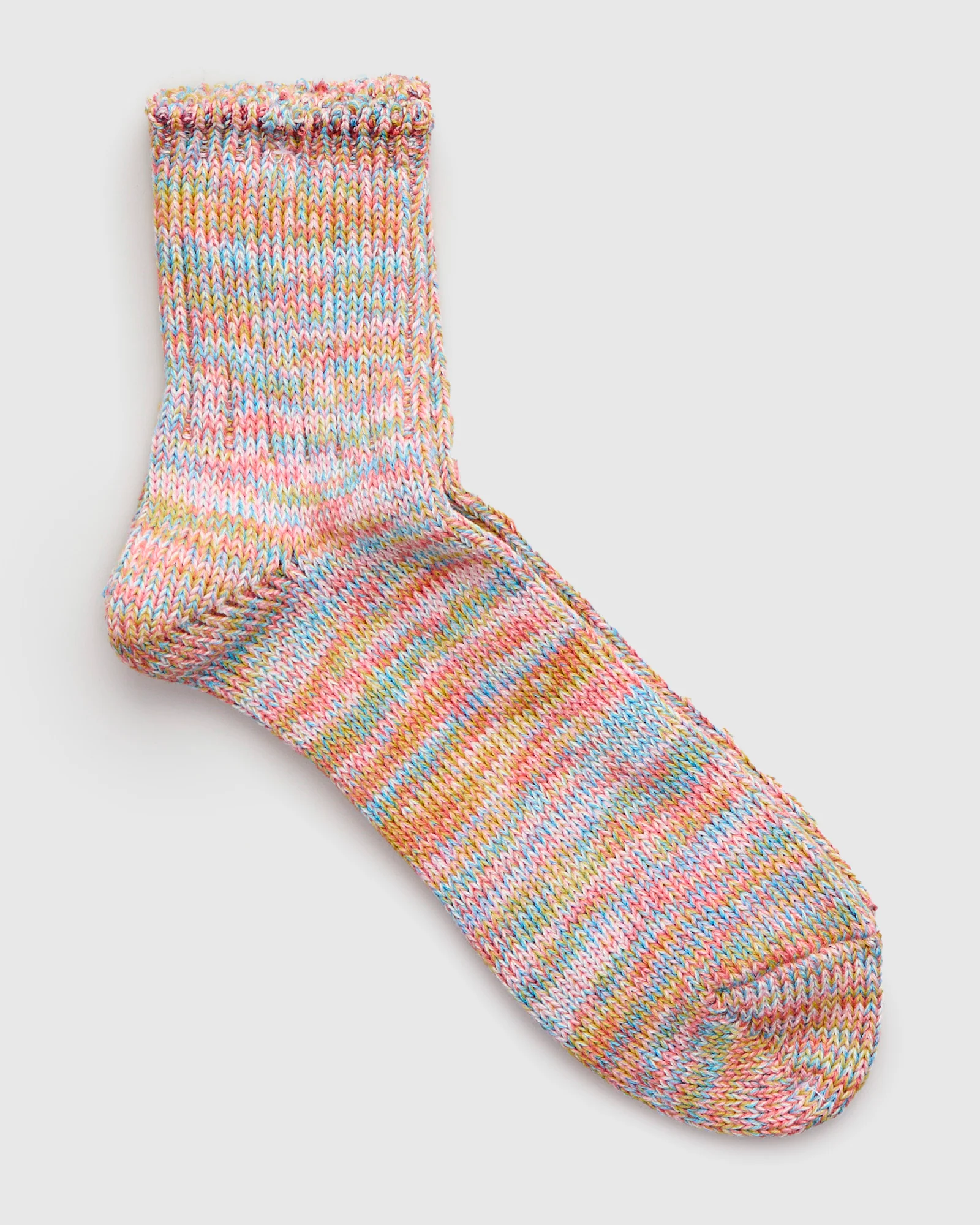 Melange Quarter Length Sock in Spring Carnival - Image 2