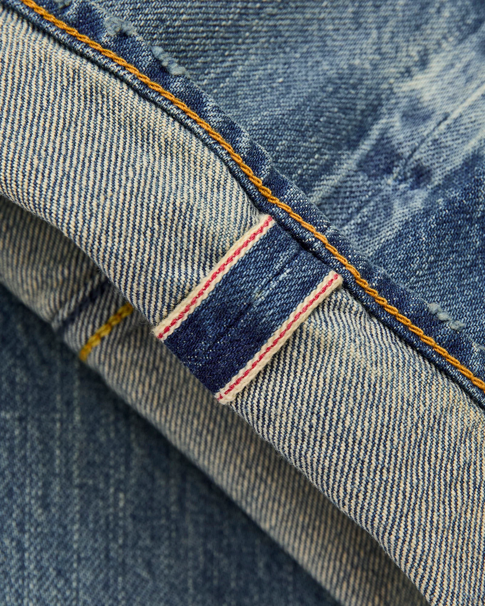 MG121 Boro Repair Selvedge Denim - Classic Straight Fit - Image 11