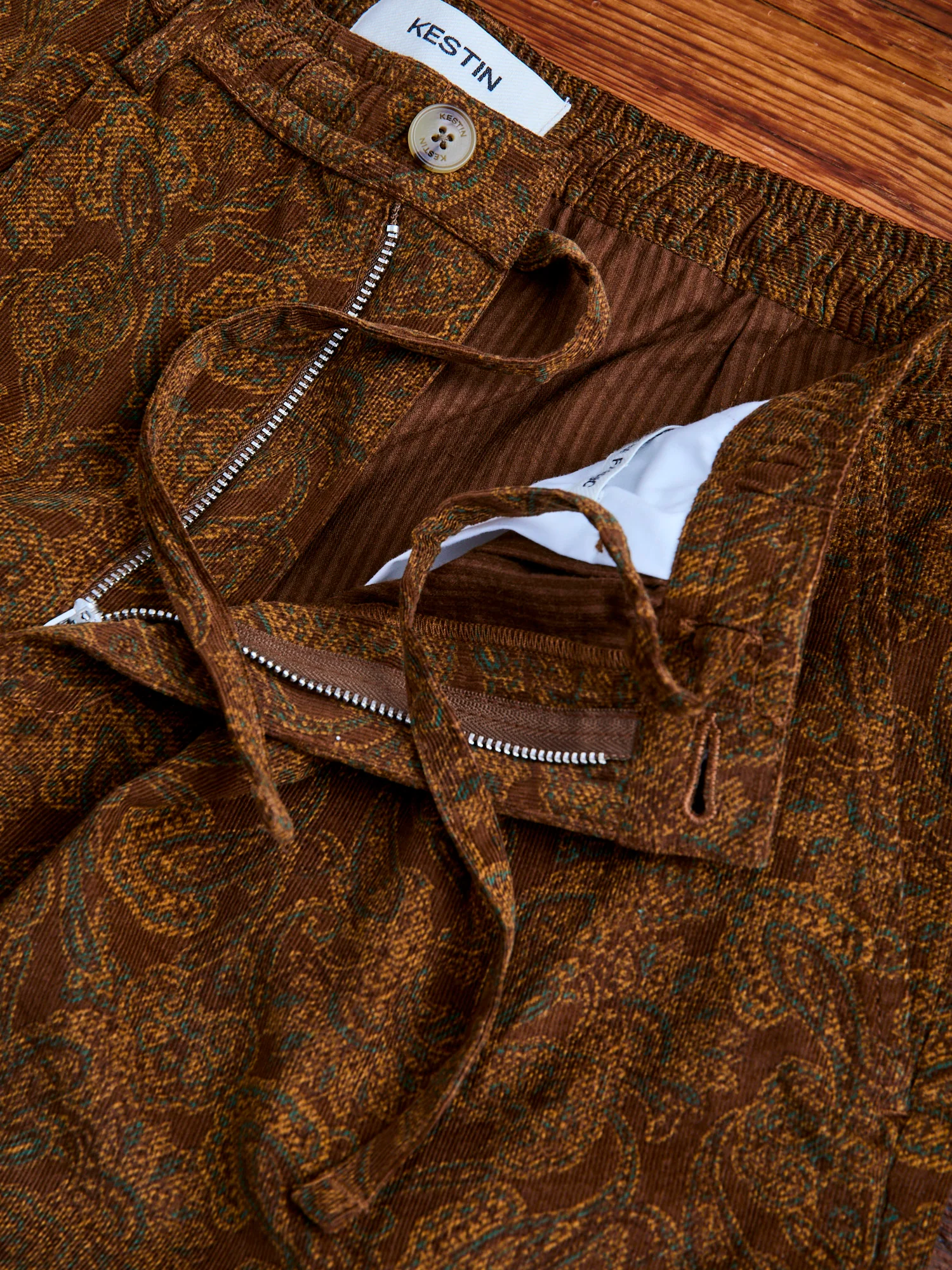 Mhor Shorts in Rust Paisley - Image 5