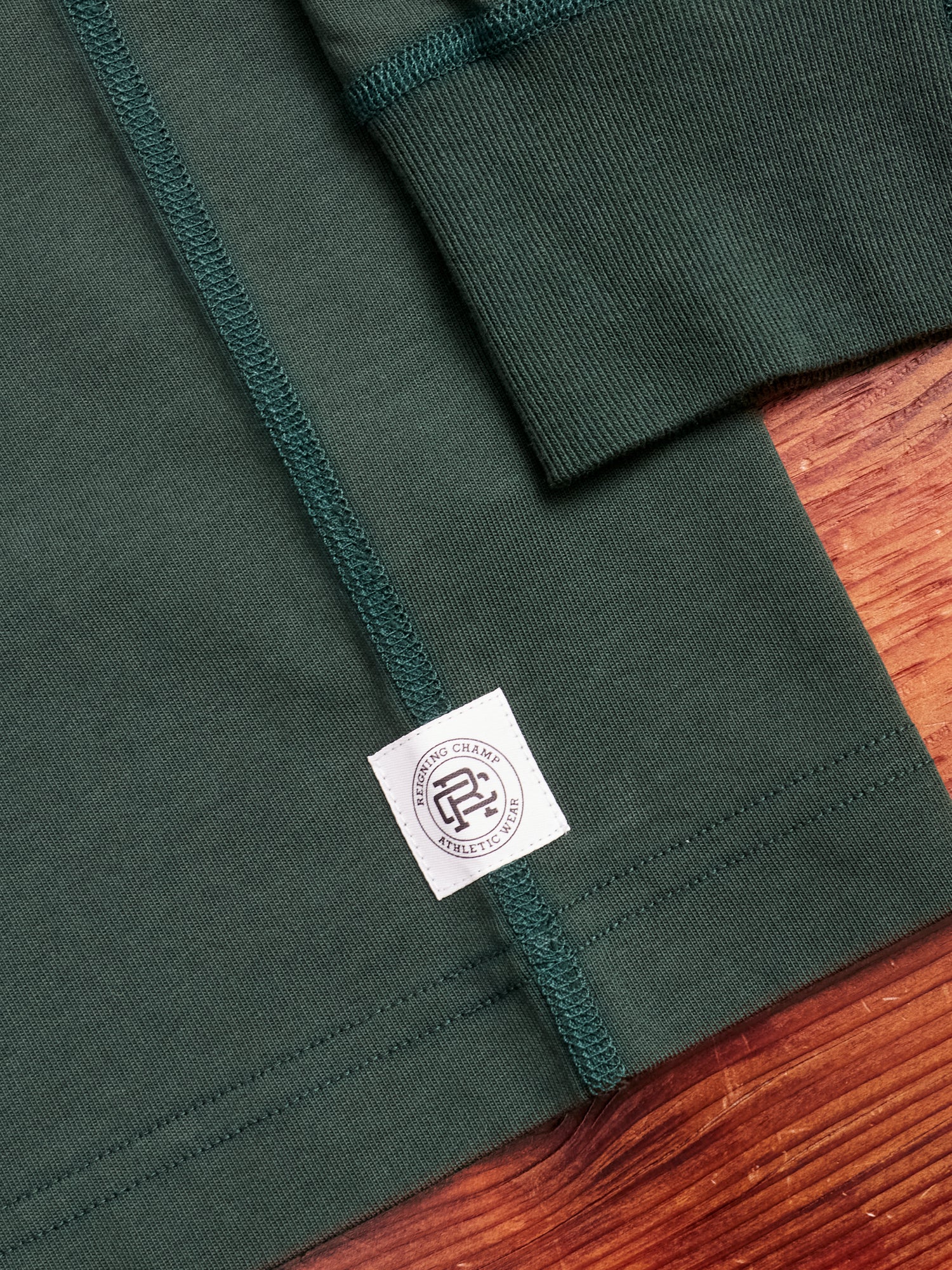 Midweight Jersey Long Sleeve T-Shirt in British Racing Green - Image 4