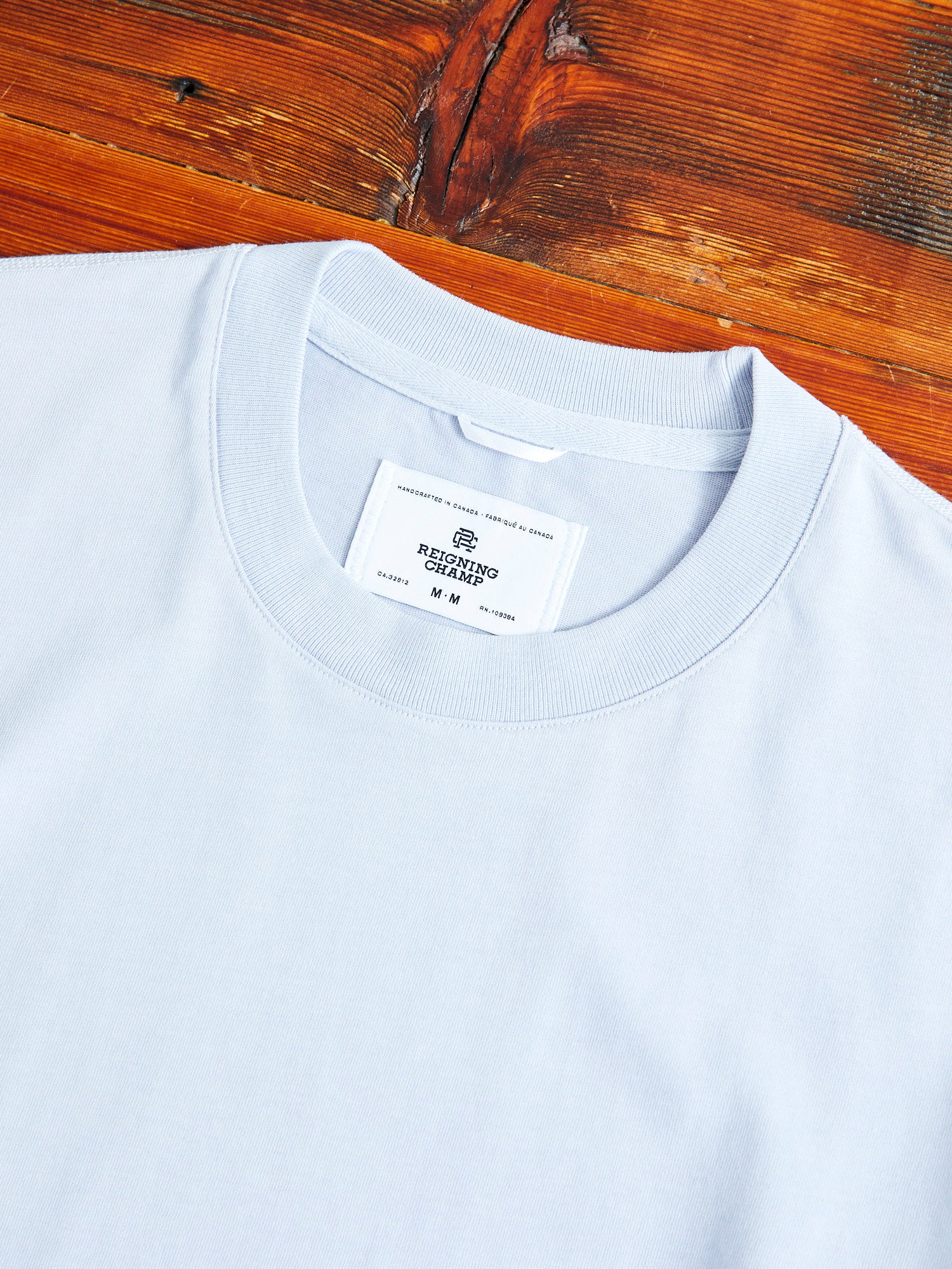 Midweight Jersey T-Shirt in Ice Blue - Image 2