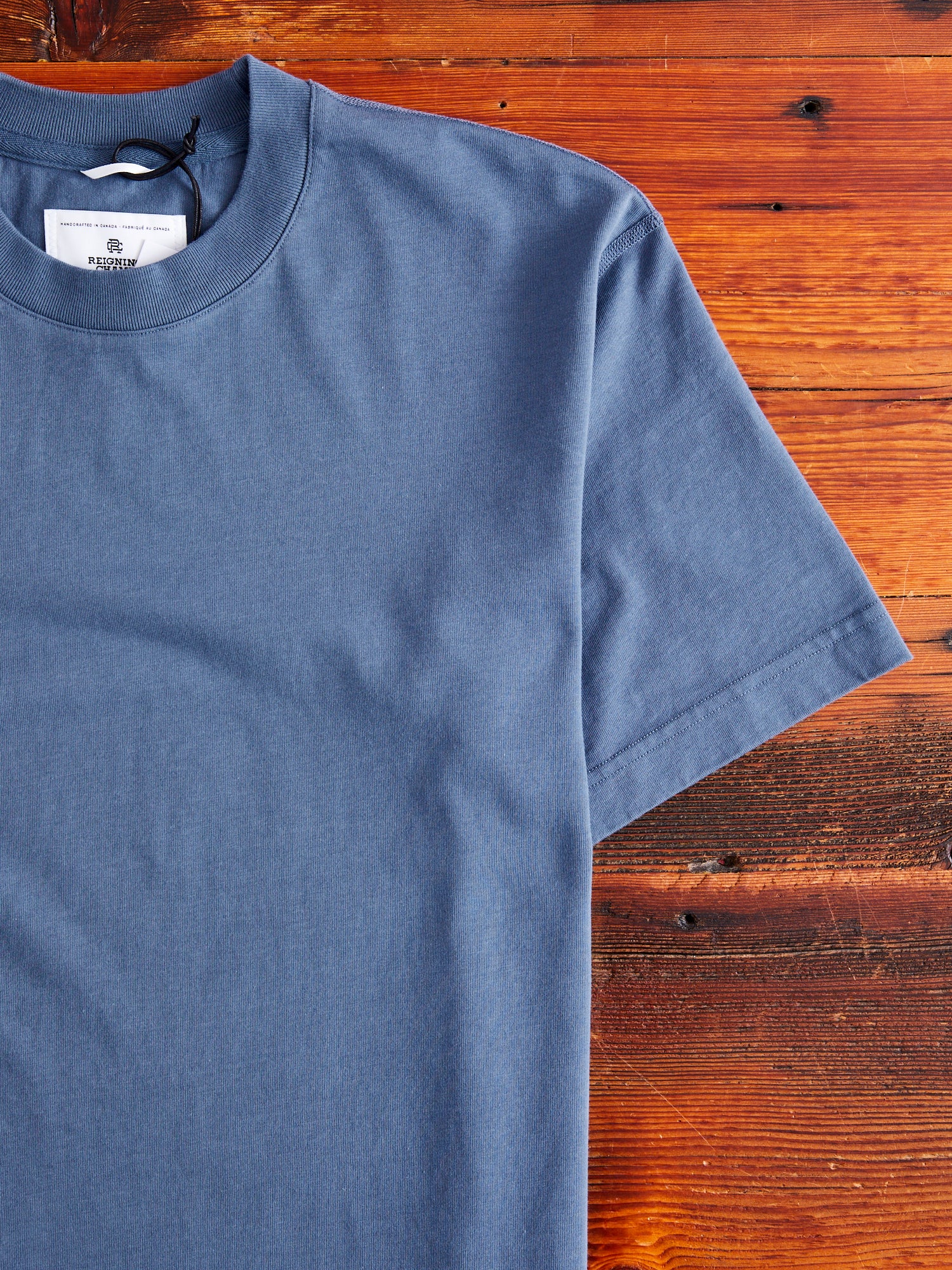 Midweight Jersey T-Shirt in Washed Blue - Image 3