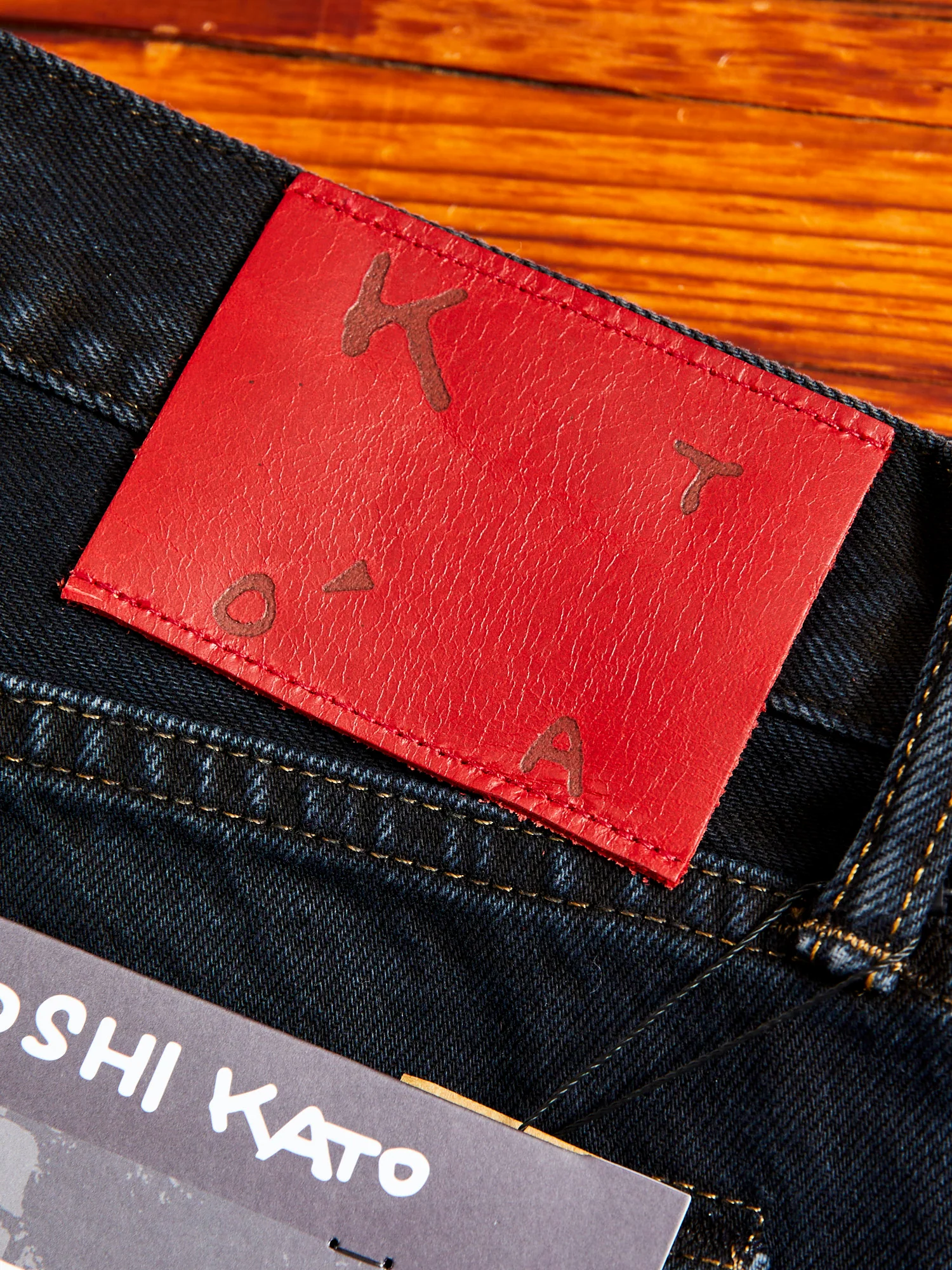"Miles" 12.5oz Natural Slub Black Overdye Selvedge Denim - Pen Slim - Image 4