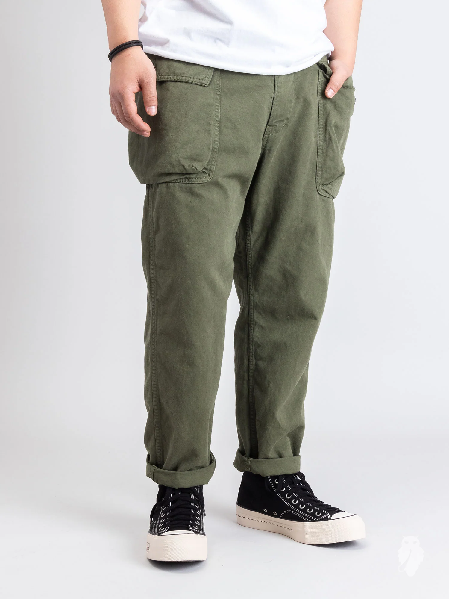 Military Pants in Green Khaki - Image 2