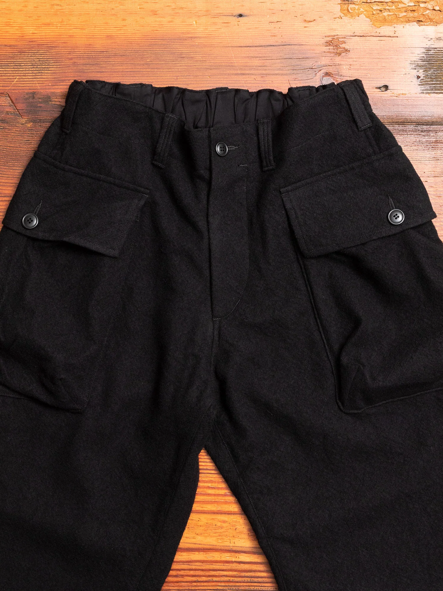 Military Trousers in Black - Image 2