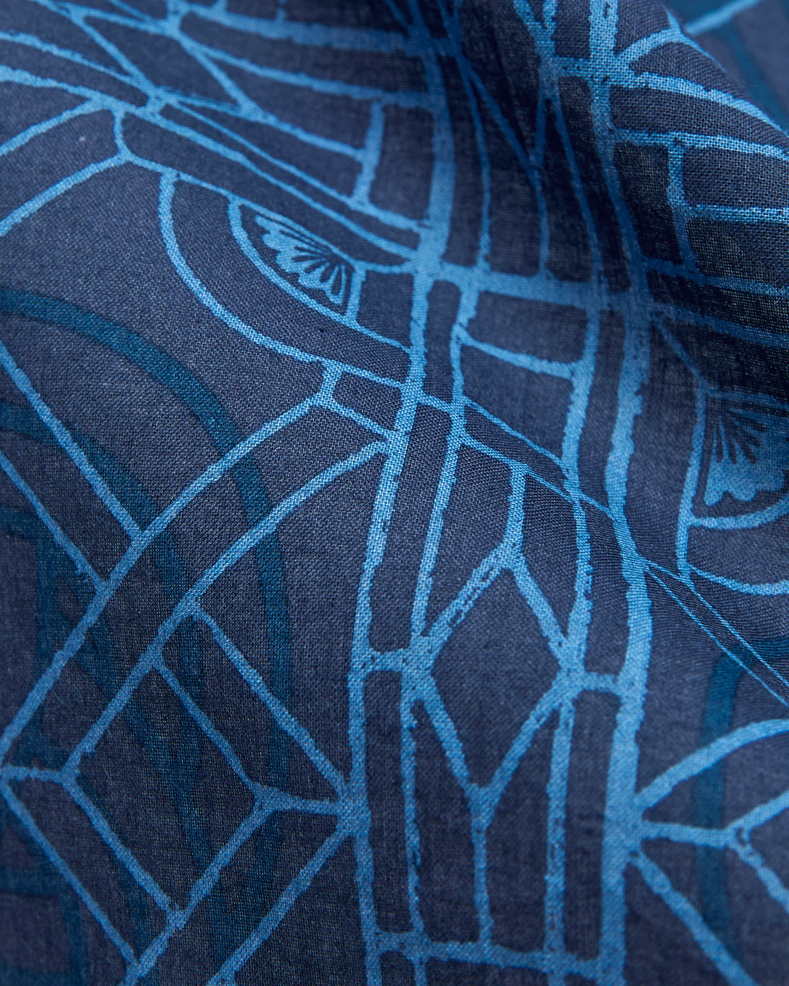 "Mizuhiki Geometric" Bandanna in Dark Navy - Image 3