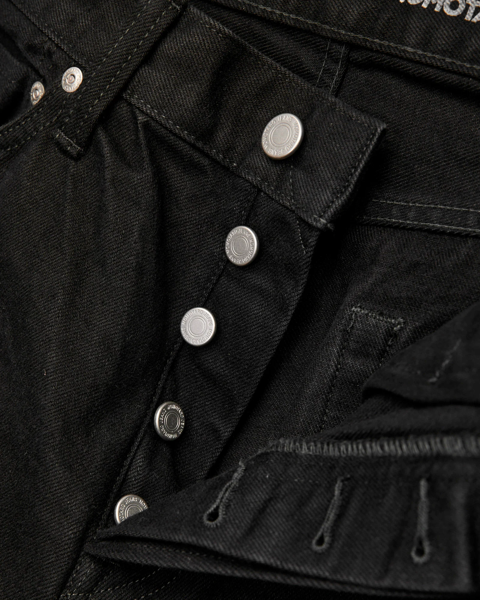 MMJE6401 "Kyoto Montsuki" 15oz Black Selvedge Denim - Straight Fit - Image 6