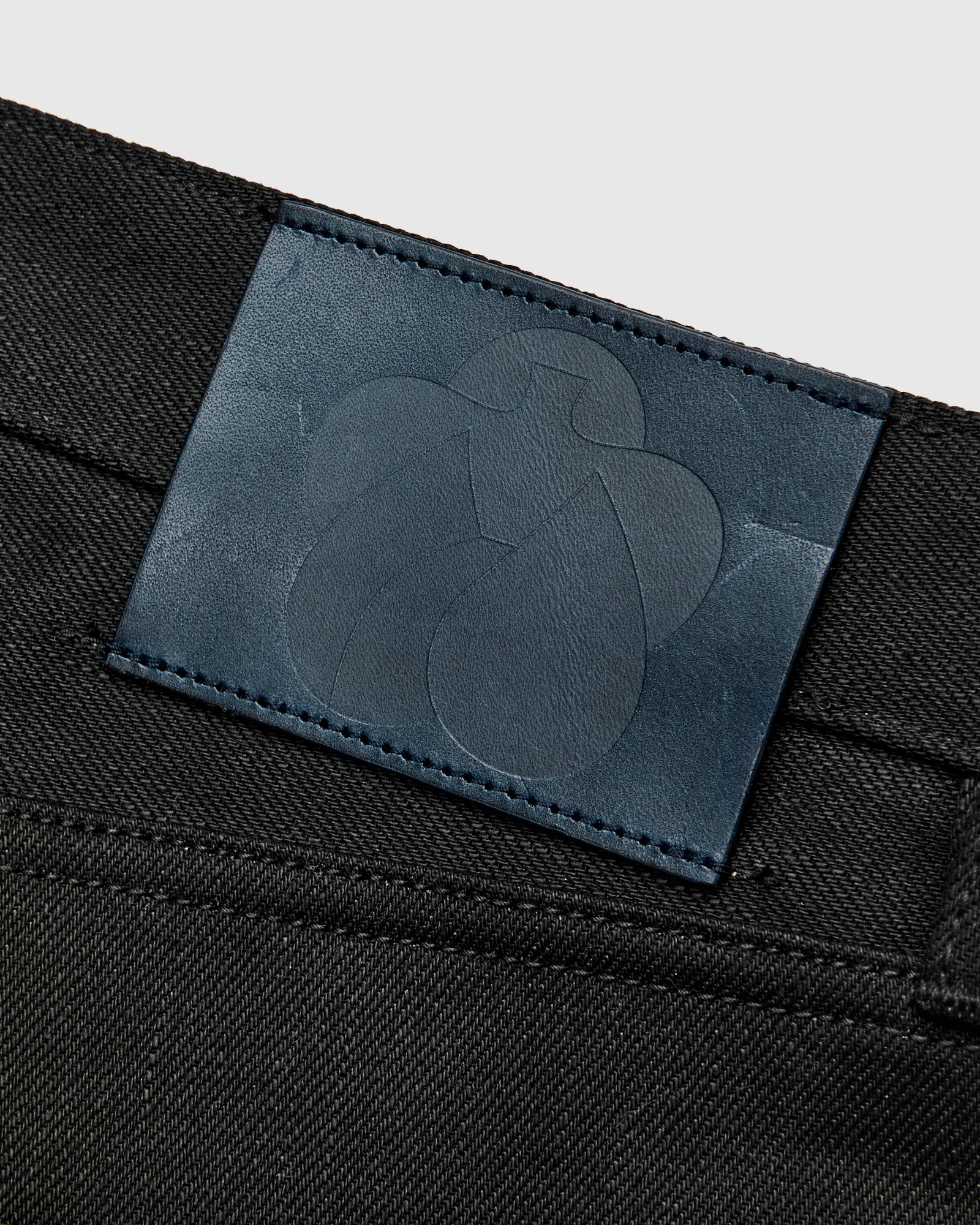 MMJZ1200 "Standard" 14.7oz Black Selvedge Denim - Tapered Fit - Image 6