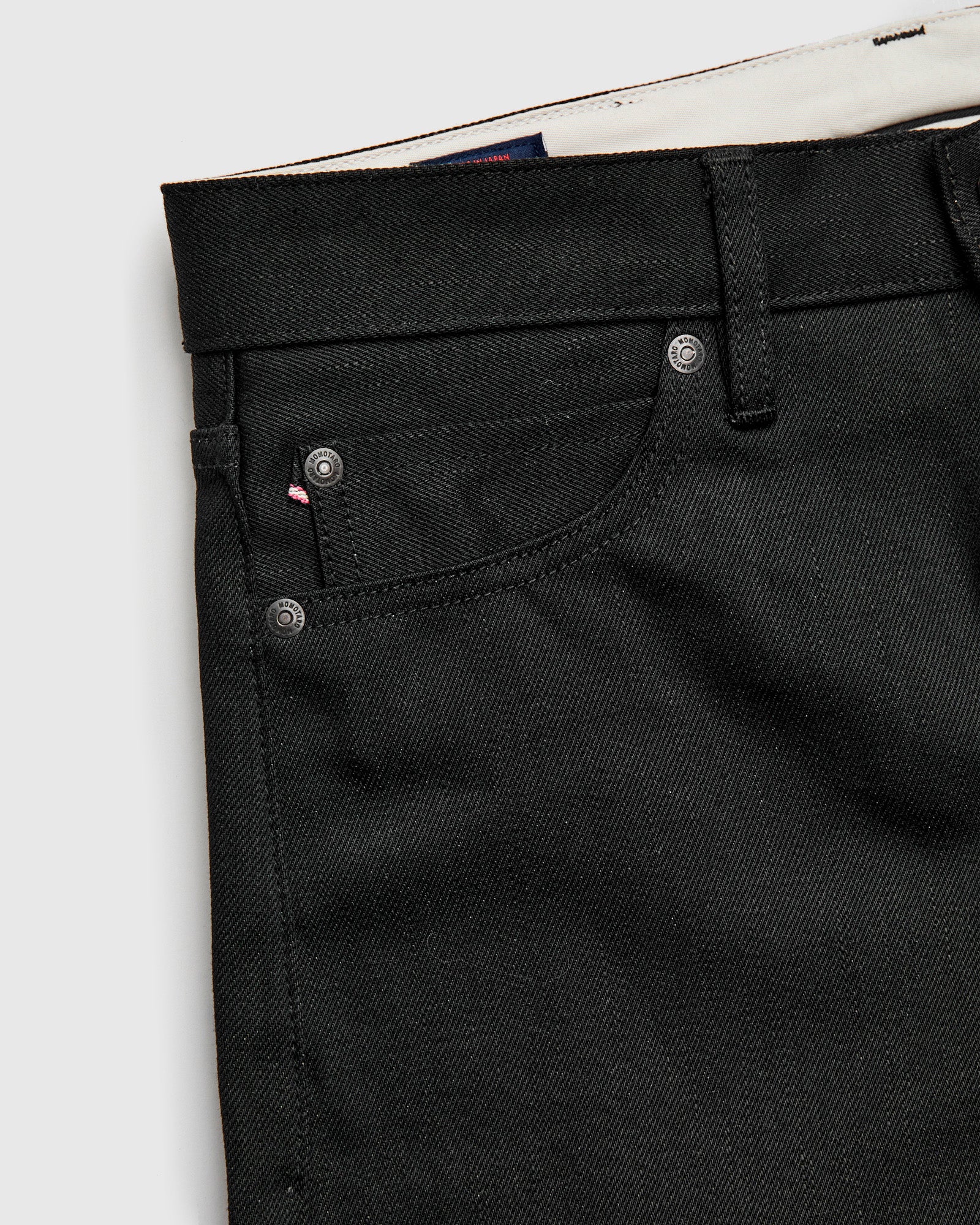 MMJZ1200 "Standard" 14.7oz Black Selvedge Denim - Tapered Fit - Image 8